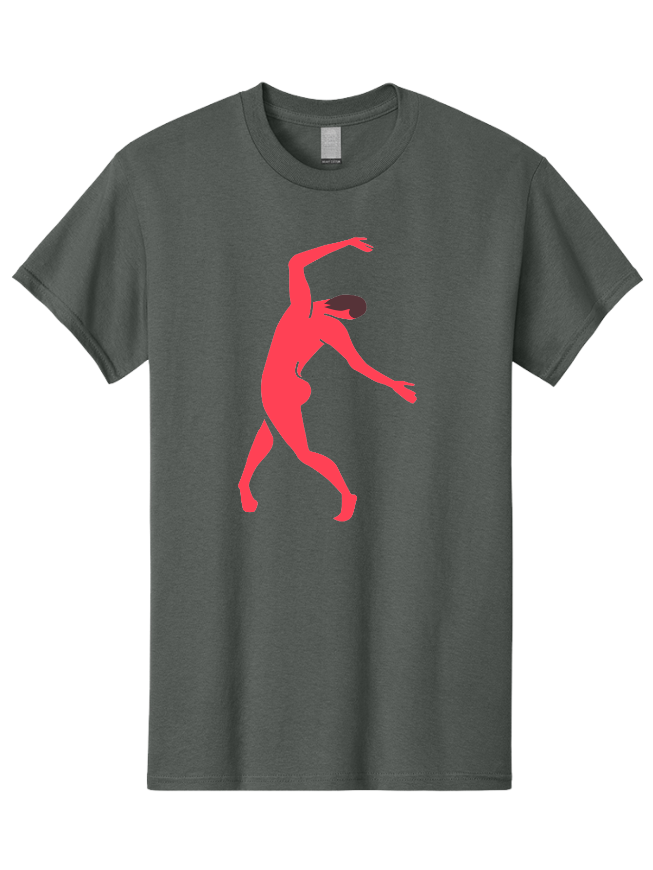 Dancer-1 Men'S Graphic Tee, 100% Cotton, Comfortable Casual Summer Wear, Machine Washable, Female Dancer, Dancing Pose, Dynamic Movement, Modern Dance, Contemporary Dance, Fluid Motion, Elegant Silhouette, Grace, Femininity, Dance Art Aab610