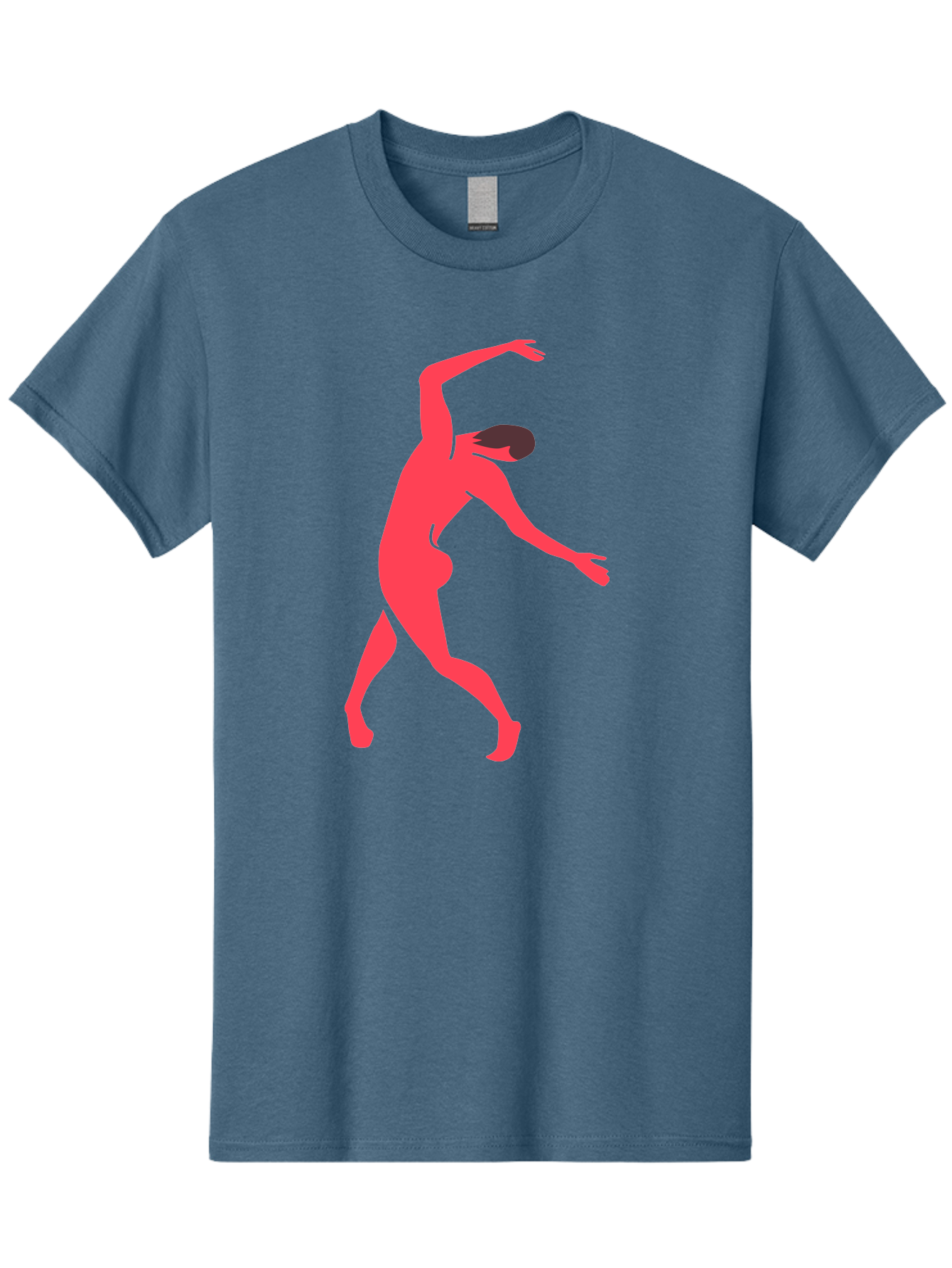 Dancer-1 Men'S Graphic Tee, 100% Cotton, Comfortable Casual Summer Wear, Machine Washable, Female Dancer, Dancing Pose, Dynamic Movement, Modern Dance, Contemporary Dance, Fluid Motion, Elegant Silhouette, Grace, Femininity, Dance Art Aab610