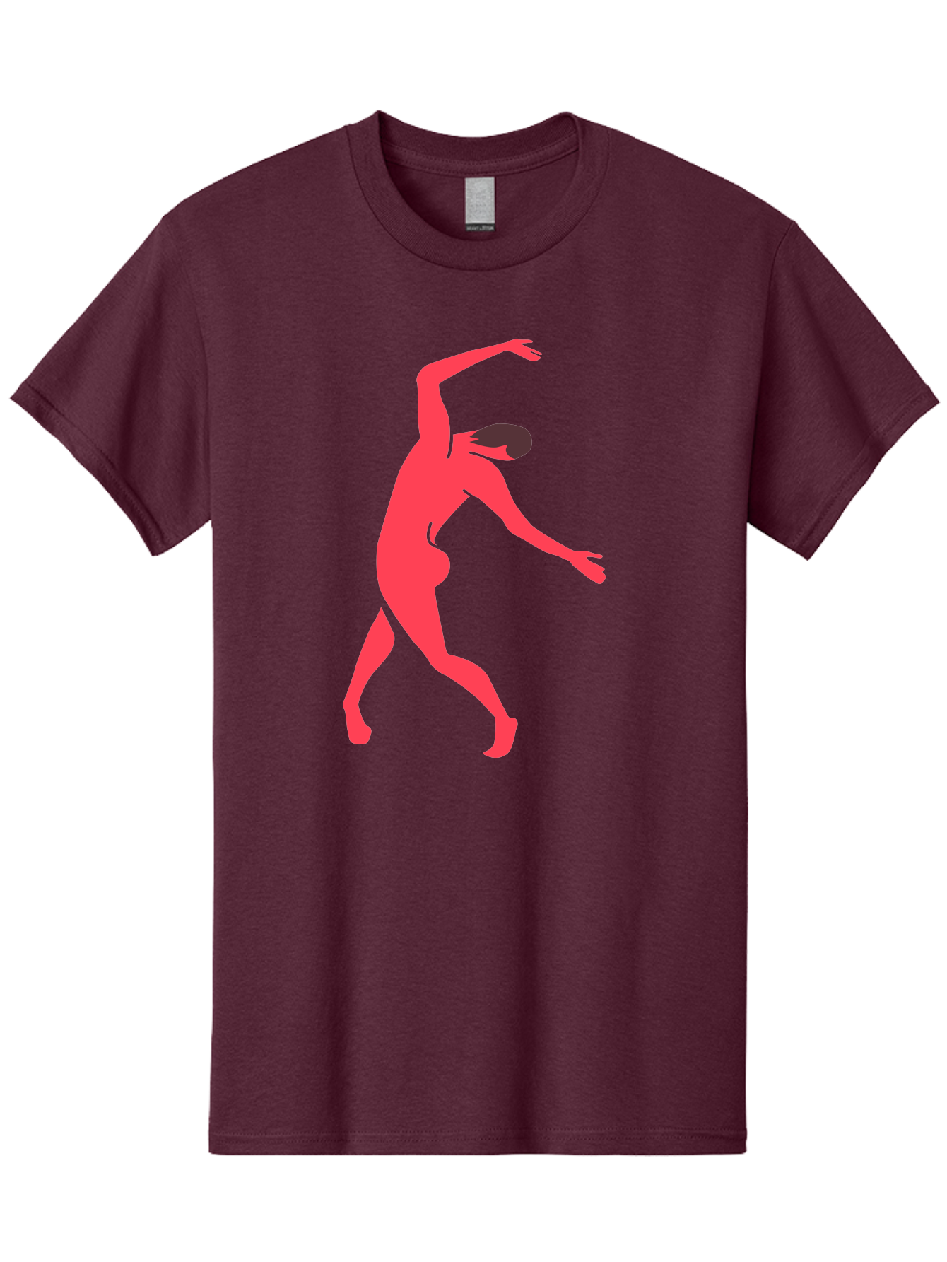 Dancer-1 Men'S Graphic Tee, 100% Cotton, Comfortable Casual Summer Wear, Machine Washable, Female Dancer, Dancing Pose, Dynamic Movement, Modern Dance, Contemporary Dance, Fluid Motion, Elegant Silhouette, Grace, Femininity, Dance Art Aab610