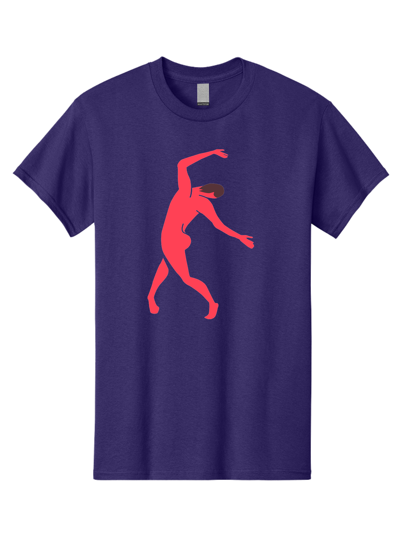 Dancer-1 Men'S Graphic Tee, 100% Cotton, Comfortable Casual Summer Wear, Machine Washable, Female Dancer, Dancing Pose, Dynamic Movement, Modern Dance, Contemporary Dance, Fluid Motion, Elegant Silhouette, Grace, Femininity, Dance Art Aab610