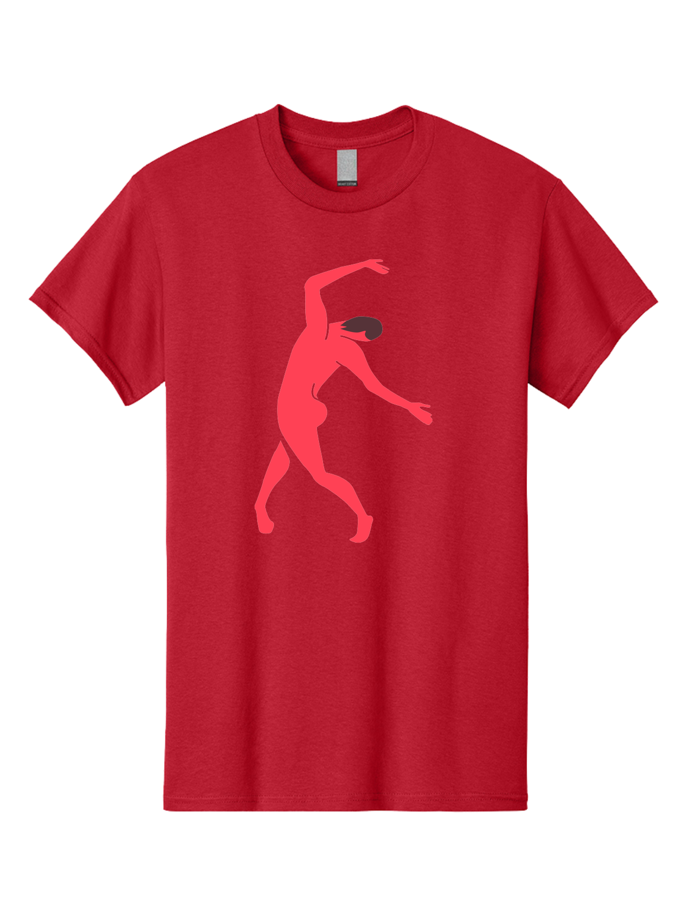 Dancer-1 Men'S Graphic Tee, 100% Cotton, Comfortable Casual Summer Wear, Machine Washable, Female Dancer, Dancing Pose, Dynamic Movement, Modern Dance, Contemporary Dance, Fluid Motion, Elegant Silhouette, Grace, Femininity, Dance Art Aab610