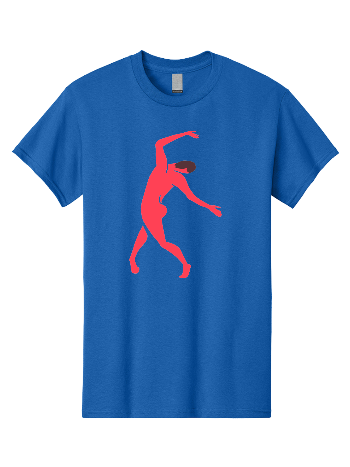 Dancer-1 Men'S Graphic Tee, 100% Cotton, Comfortable Casual Summer Wear, Machine Washable, Female Dancer, Dancing Pose, Dynamic Movement, Modern Dance, Contemporary Dance, Fluid Motion, Elegant Silhouette, Grace, Femininity, Dance Art Aab610