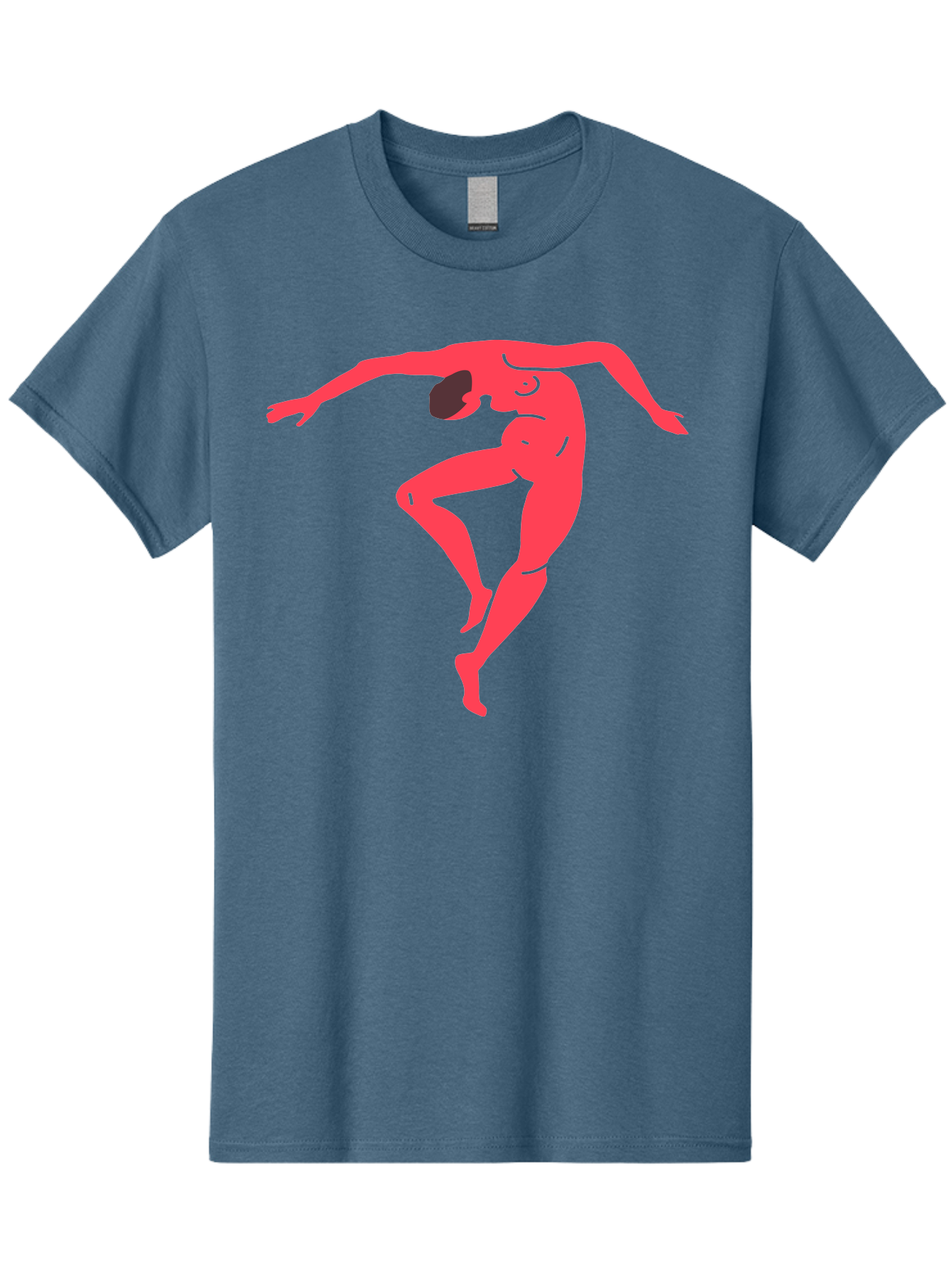 Dancer-2 Men'S Graphic Tee, 100% Cotton, Comfortable Casual Summer Wear, Machine Washable, Dynamic Pose, Human Figure, Dance Movement, Abstract Art, Minimalist Design, Modern Dance, Fluid Motion, Stylized Illustration Aab611