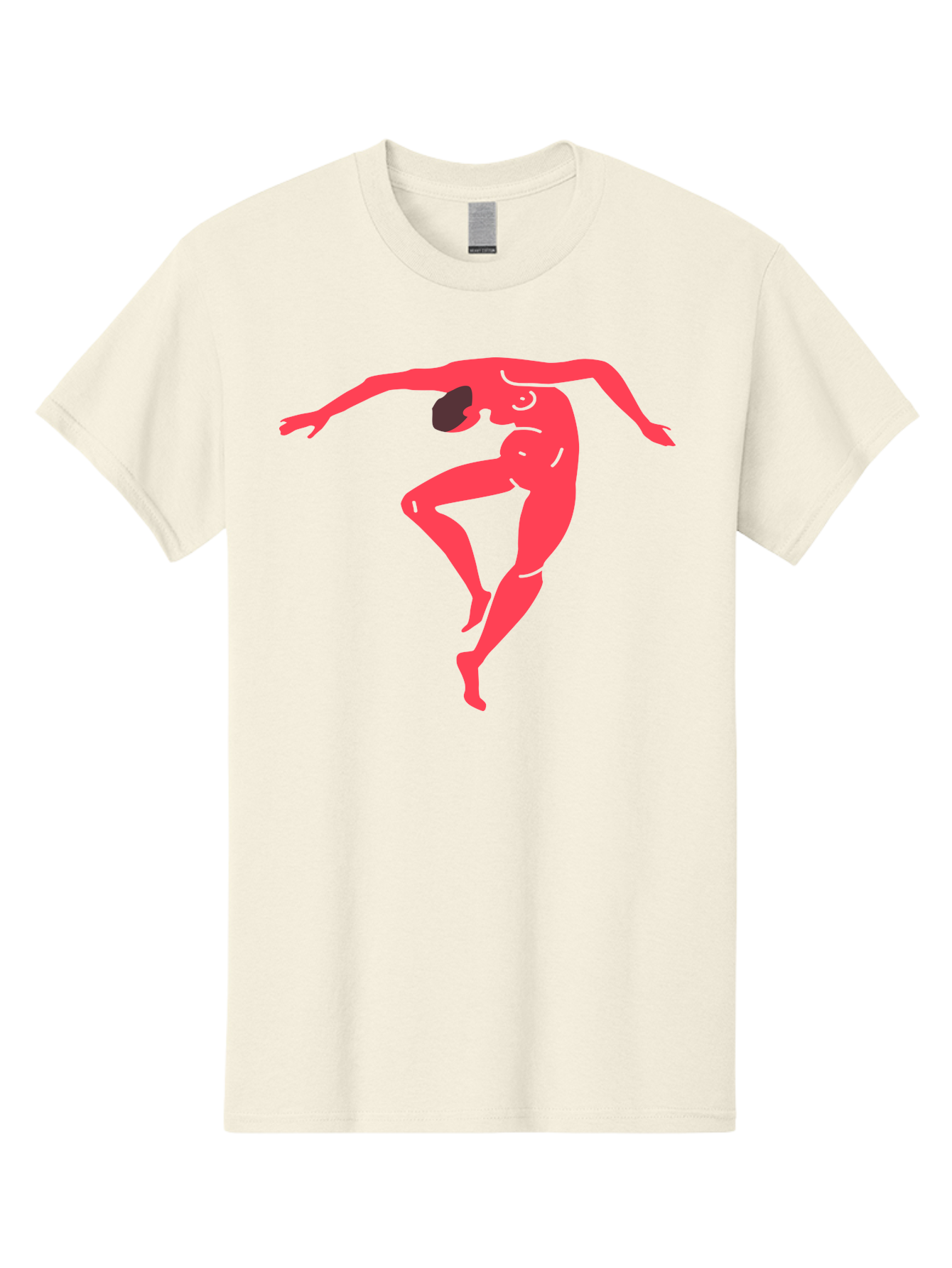 Dancer-2 Men'S Graphic Tee, 100% Cotton, Comfortable Casual Summer Wear, Machine Washable, Dynamic Pose, Human Figure, Dance Movement, Abstract Art, Minimalist Design, Modern Dance, Fluid Motion, Stylized Illustration Aab611