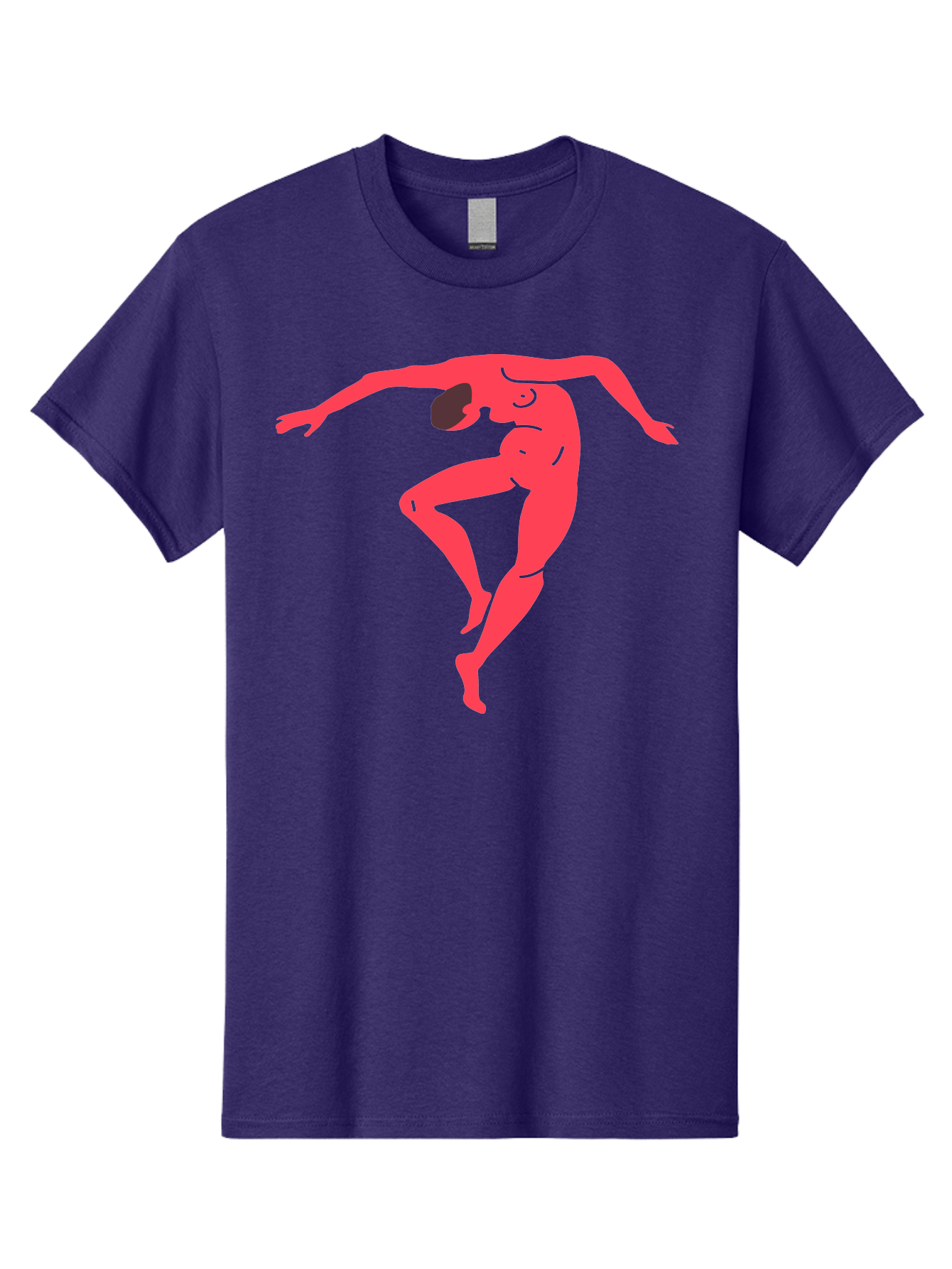 Dancer-2 Men'S Graphic Tee, 100% Cotton, Comfortable Casual Summer Wear, Machine Washable, Dynamic Pose, Human Figure, Dance Movement, Abstract Art, Minimalist Design, Modern Dance, Fluid Motion, Stylized Illustration Aab611
