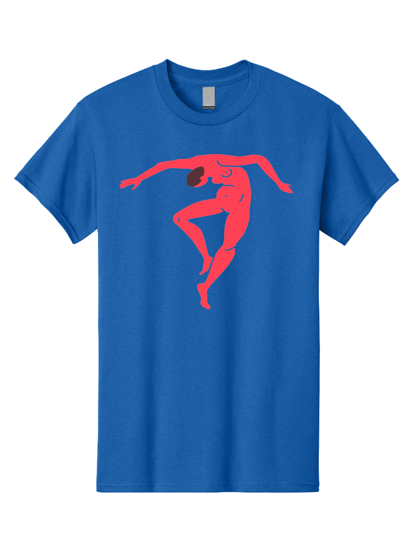 Dancer-2 Men'S Graphic Tee, 100% Cotton, Comfortable Casual Summer Wear, Machine Washable, Dynamic Pose, Human Figure, Dance Movement, Abstract Art, Minimalist Design, Modern Dance, Fluid Motion, Stylized Illustration Aab611