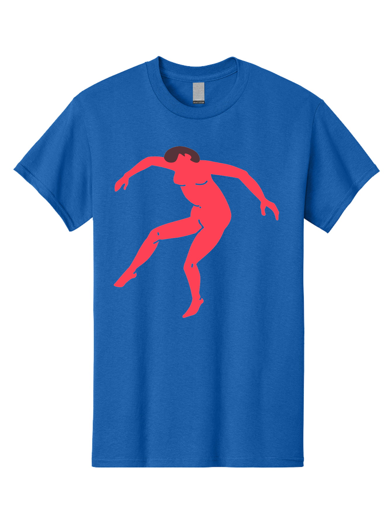 Dancer-3 Men'S Graphic Tee, 100% Cotton, Comfortable Casual Summer Wear, Machine Washable, Dancing Figure, Dynamic Pose, Flowing Movement, Abstract Art, Silhouette, Minimalist Design, Abstract Dancer, Modern Art, Bold Graphics Aab612