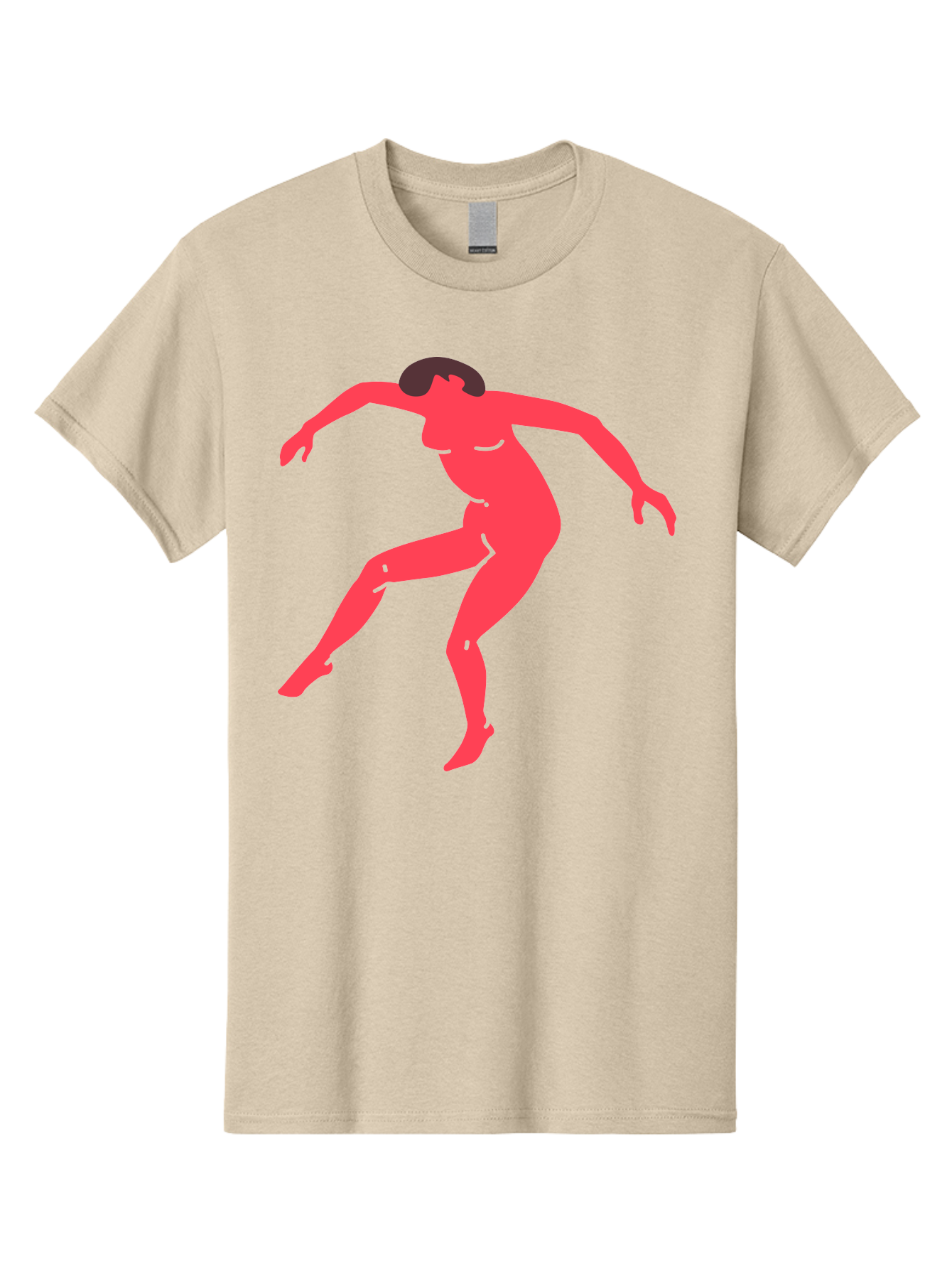 Dancer-3 Men'S Graphic Tee, 100% Cotton, Comfortable Casual Summer Wear, Machine Washable, Dancing Figure, Dynamic Pose, Flowing Movement, Abstract Art, Silhouette, Minimalist Design, Abstract Dancer, Modern Art, Bold Graphics Aab612