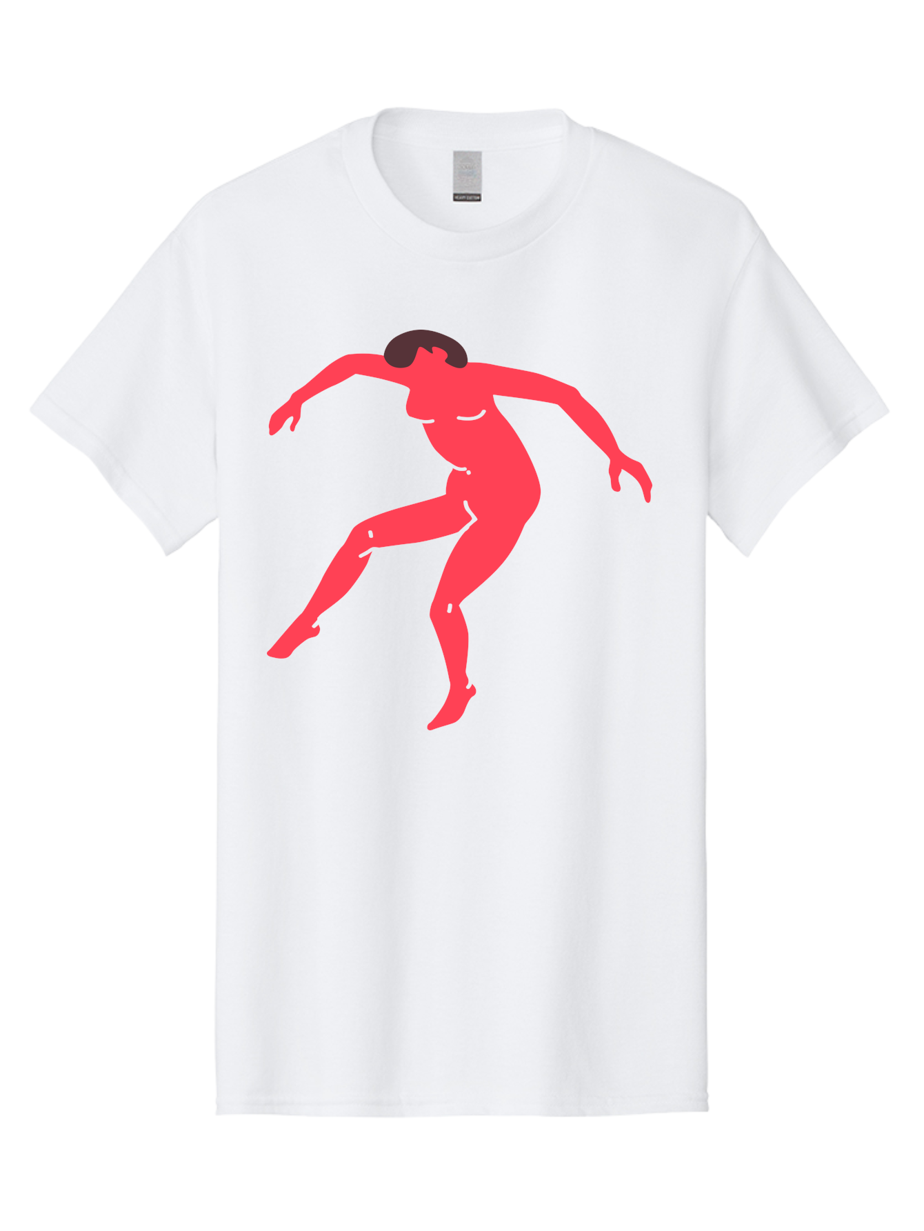Dancer-3 Men'S Graphic Tee, 100% Cotton, Comfortable Casual Summer Wear, Machine Washable, Dancing Figure, Dynamic Pose, Flowing Movement, Abstract Art, Silhouette, Minimalist Design, Abstract Dancer, Modern Art, Bold Graphics Aab612