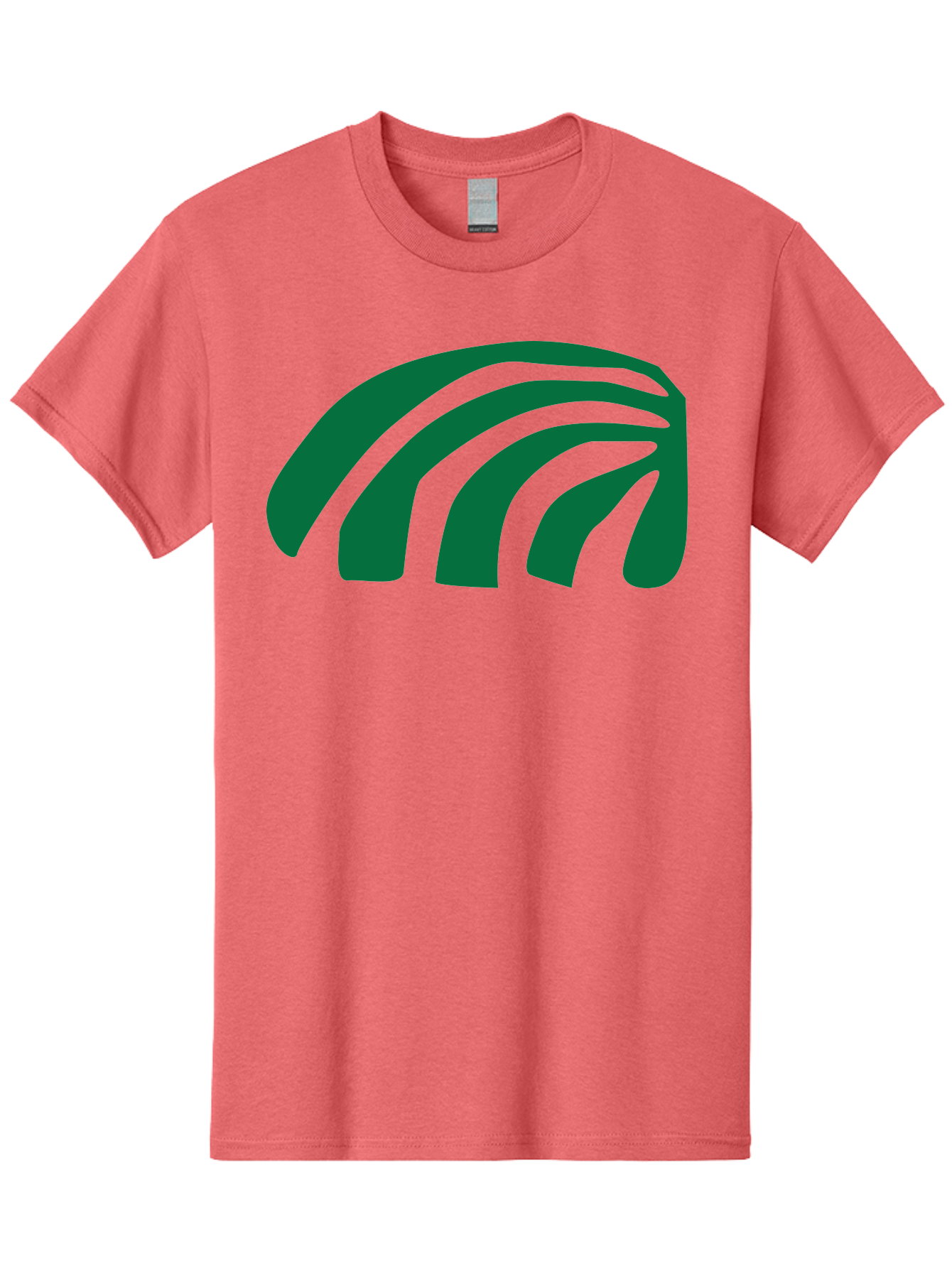 Fanning-Lines Men'S Graphic Tee, 100% Cotton, Comfortable Casual Summer Wear, Machine Washable, Wifi Symbol, Wireless Connectivity, Signal Strength, Dark Green Icon, Modern Design, Abstract Shape Aab618