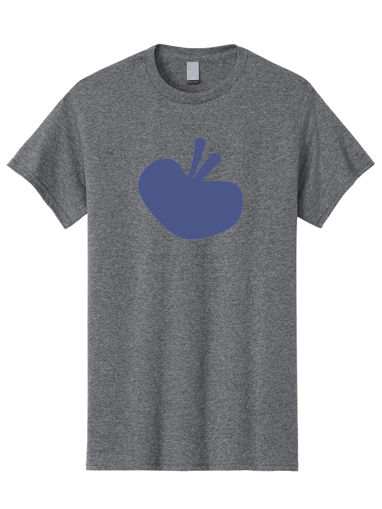 Hand-Heart Men'S Graphic Tee, 100% Cotton, Comfortable Casual Summer Wear, Machine Washable, Hand Gesture, Two Fingers Up, Peace Sign, Friendship Symbol, Love, Care, Affection, Kindness, Peace Aab620
