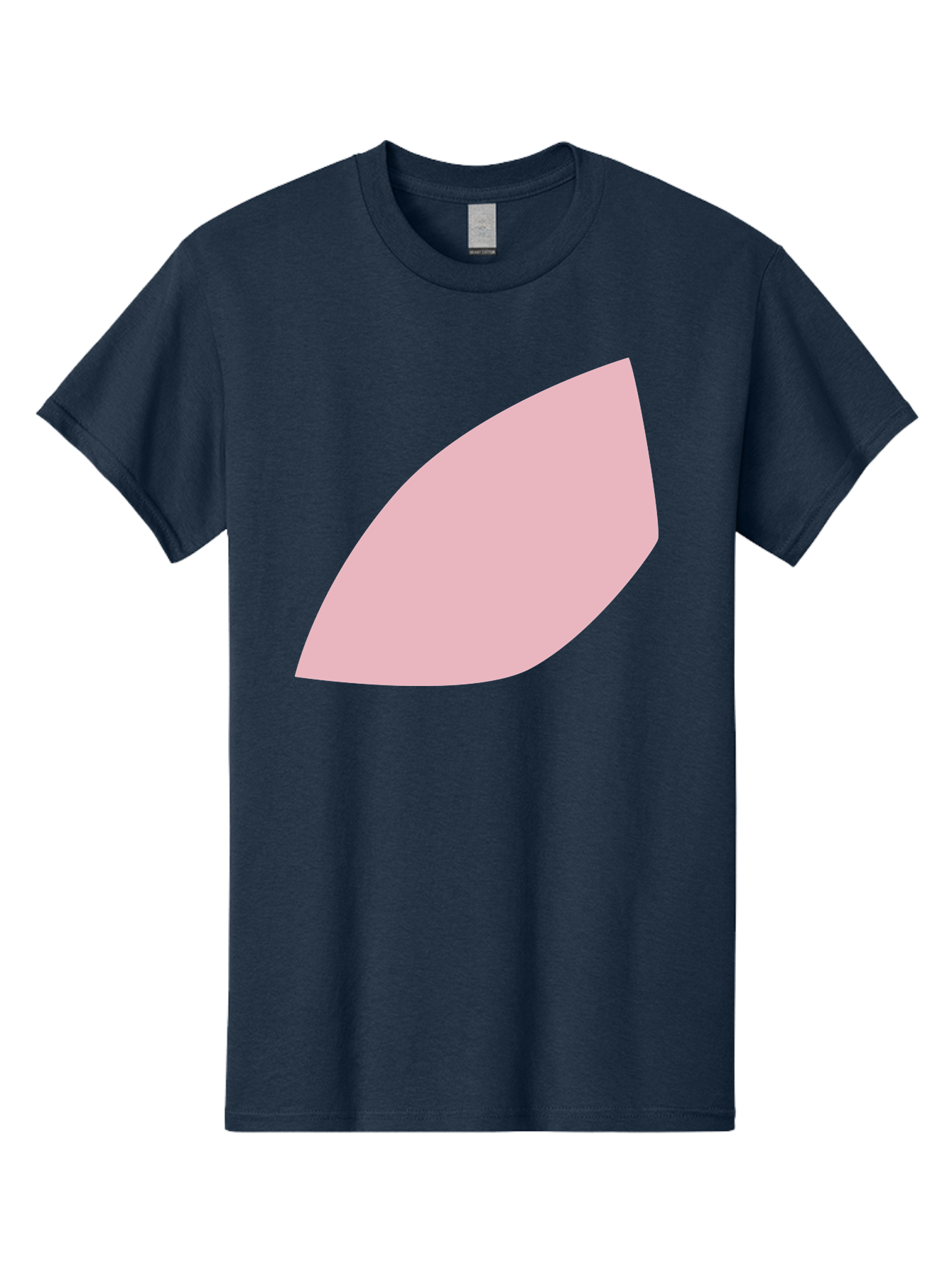 Pink-Leaf Men'S Graphic Tee, 100% Cotton, Comfortable Casual Summer Wear, Machine Washable, Pink Leaf, Simple Shape, Minimal Design, Abstract Art, Soft Pink Color, Leaf Illustration, Digital Graphics, Modern Art Aab626