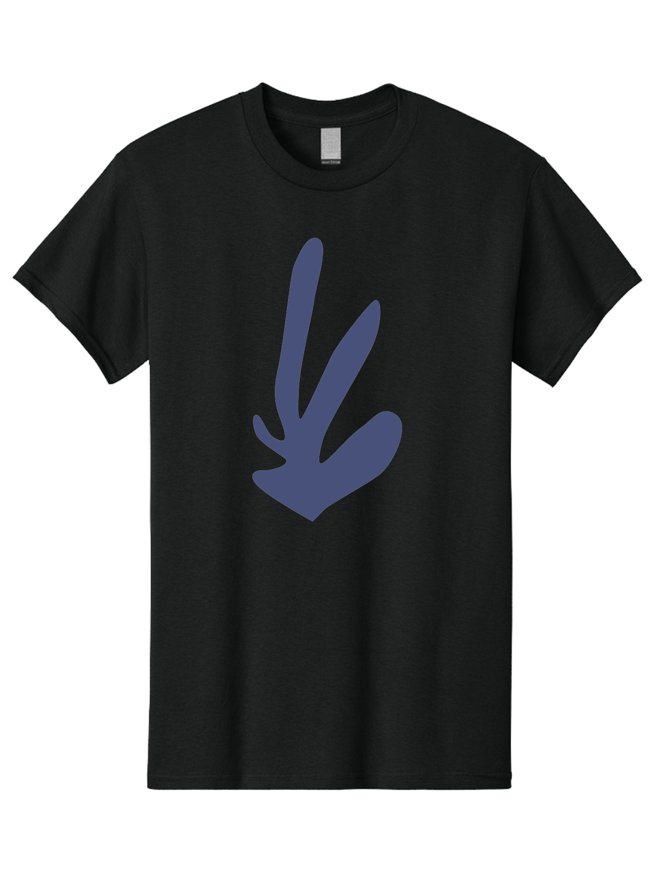 Purple-Hand Men'S Graphic Tee, 100% Cotton, Comfortable Casual Summer Wear, Machine Washable, Bird Footprint, Animal Track, Wildlife Sign, Nature Symbol, Bird Watching, Outdoor Adventure, Wildlife Conservation Aab632