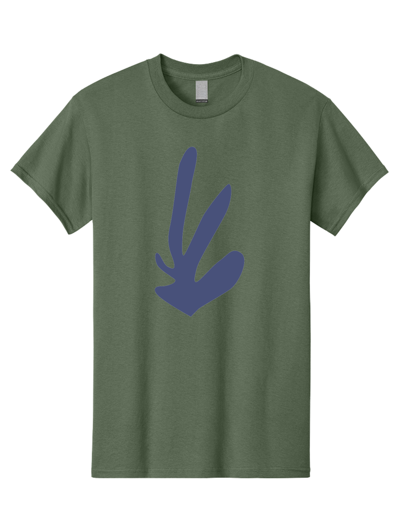 Purple-Hand Men'S Graphic Tee, 100% Cotton, Comfortable Casual Summer Wear, Machine Washable, Bird Footprint, Animal Track, Wildlife Sign, Nature Symbol, Bird Watching, Outdoor Adventure, Wildlife Conservation Aab632