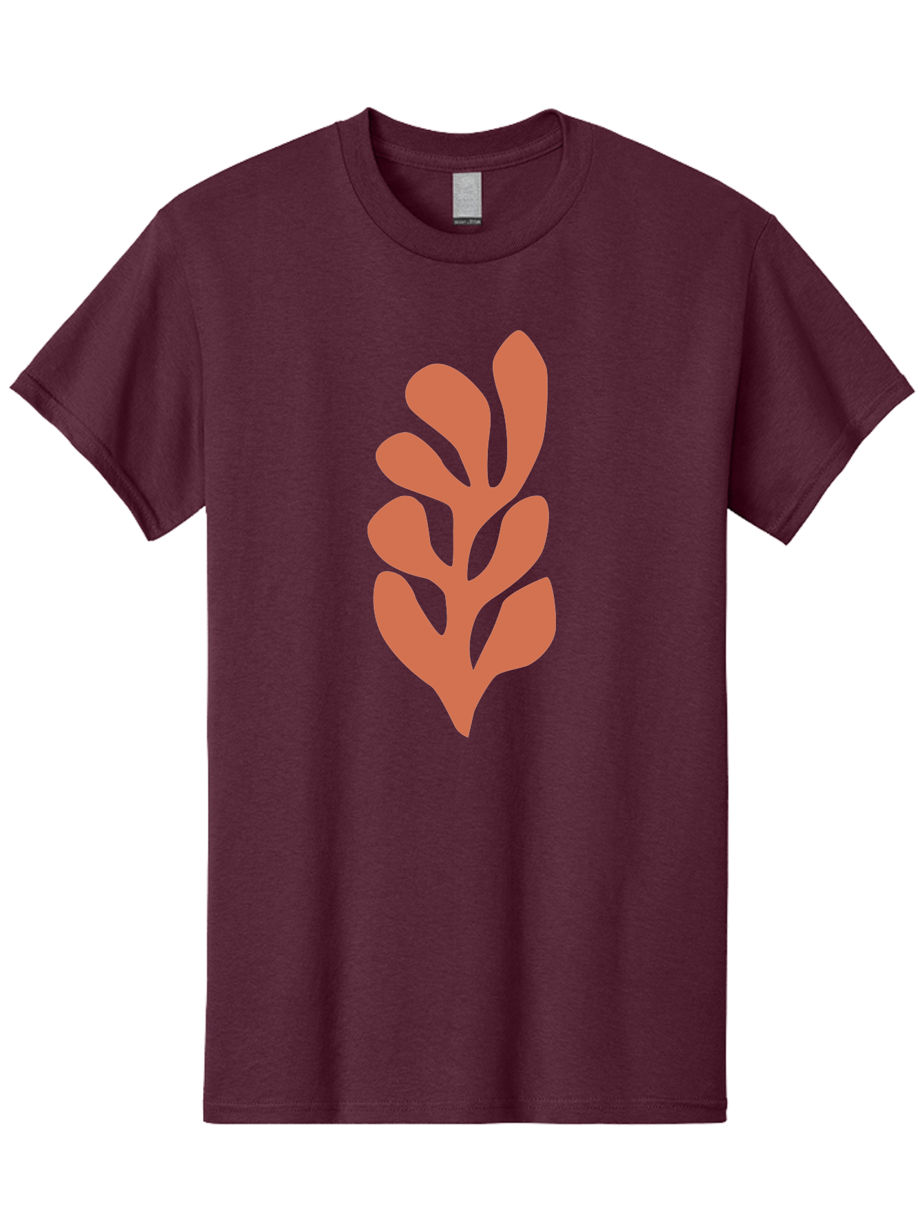 Seaweed-Silhouette-1 Men'S Graphic Tee, 100% Cotton, Comfortable Casual Summer Wear, Machine Washable, Pink Seaweed Illustration, Coral Reef, Ocean Flora, Underwater Plants, Aquatic Life, Coral Seaweed Aab633