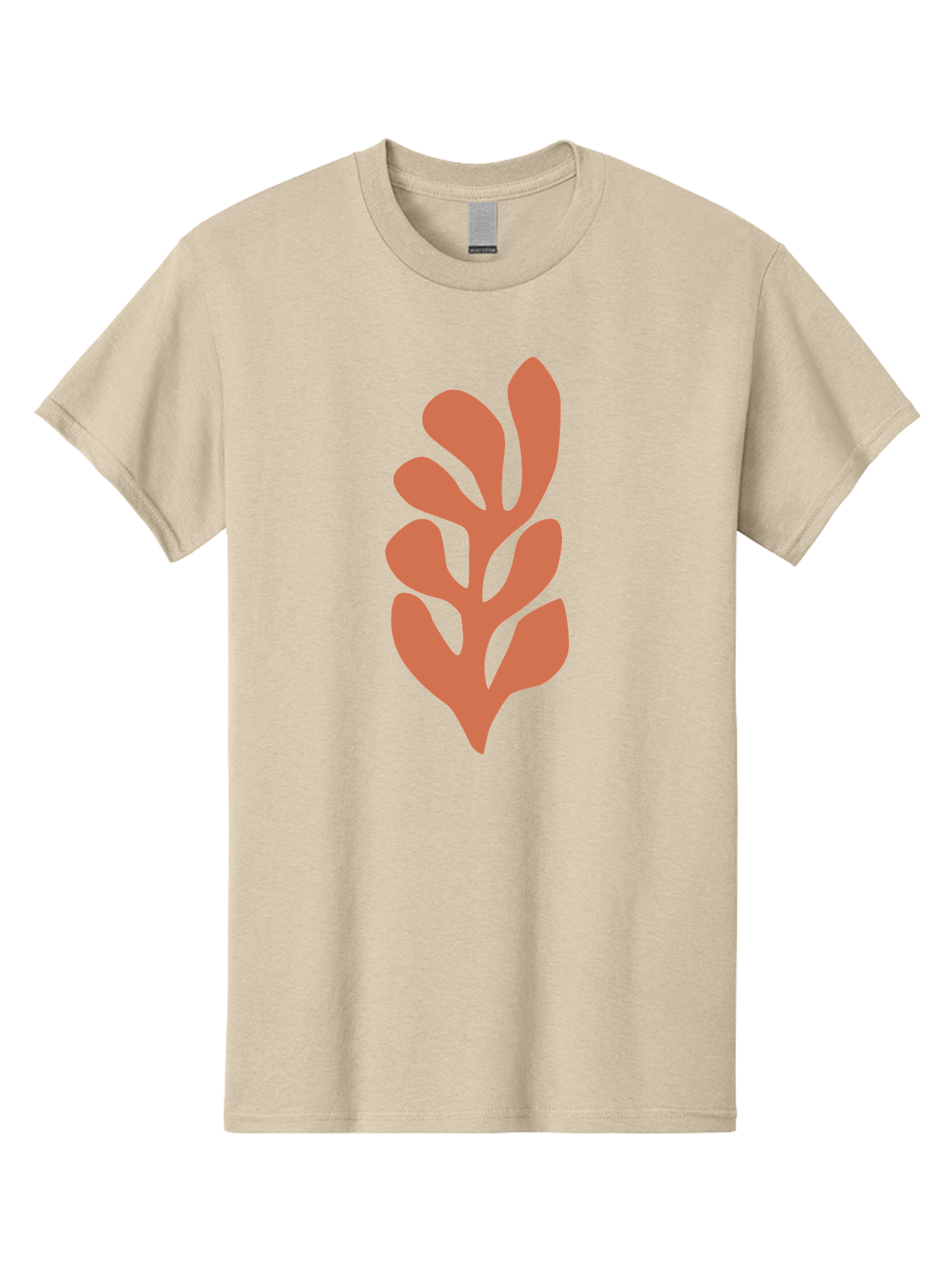 Seaweed-Silhouette-1 Men'S Graphic Tee, 100% Cotton, Comfortable Casual Summer Wear, Machine Washable, Pink Seaweed Illustration, Coral Reef, Ocean Flora, Underwater Plants, Aquatic Life, Coral Seaweed Aab633