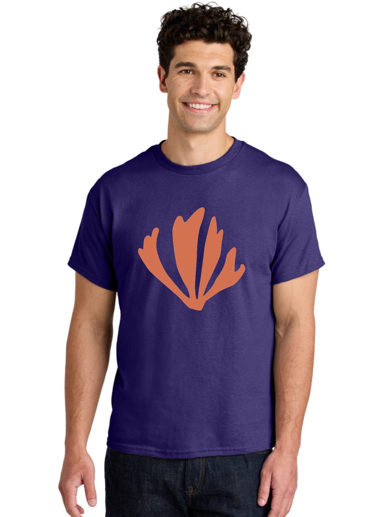 Tulip Men'S Graphic Tee, 100% Cotton, Comfortable Casual Summer Wear, Machine Washable, Tulip Flower, Red Petals, Abstract Floral Design, Simple Shape, Minimalist Art, Digital Illustration, Flower Symbol Aab637