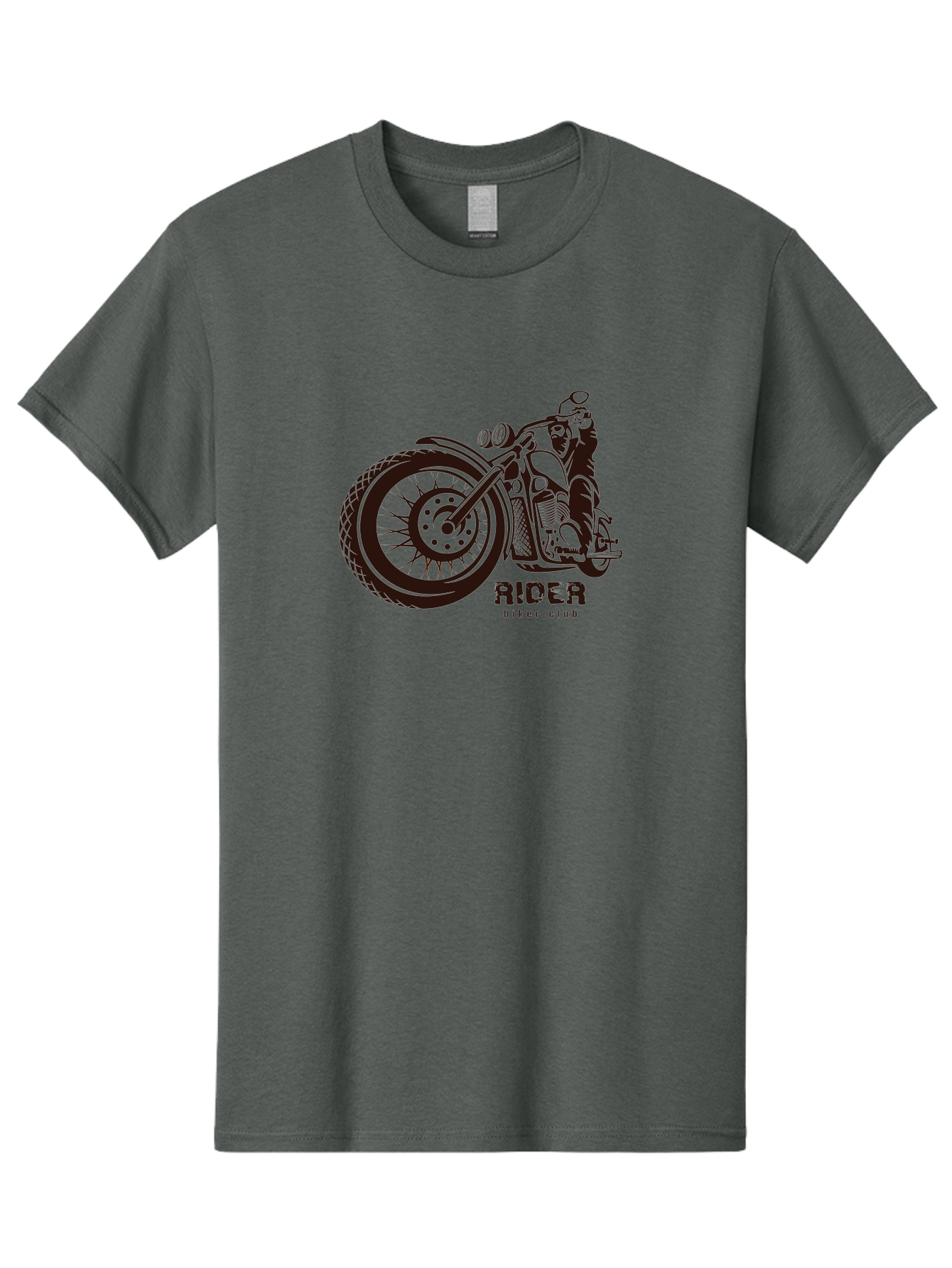 Rider-Biker-Club Men'S Graphic Tee, 100% Cotton, Comfortable Casual Summer Wear, Machine Washable, Motorcycle Club, Biker Culture, Vintage Bike, Rider Logo, Motorcycle Design, Biker Gang, Retro Motorcycle, Biker Apparel Aab645
