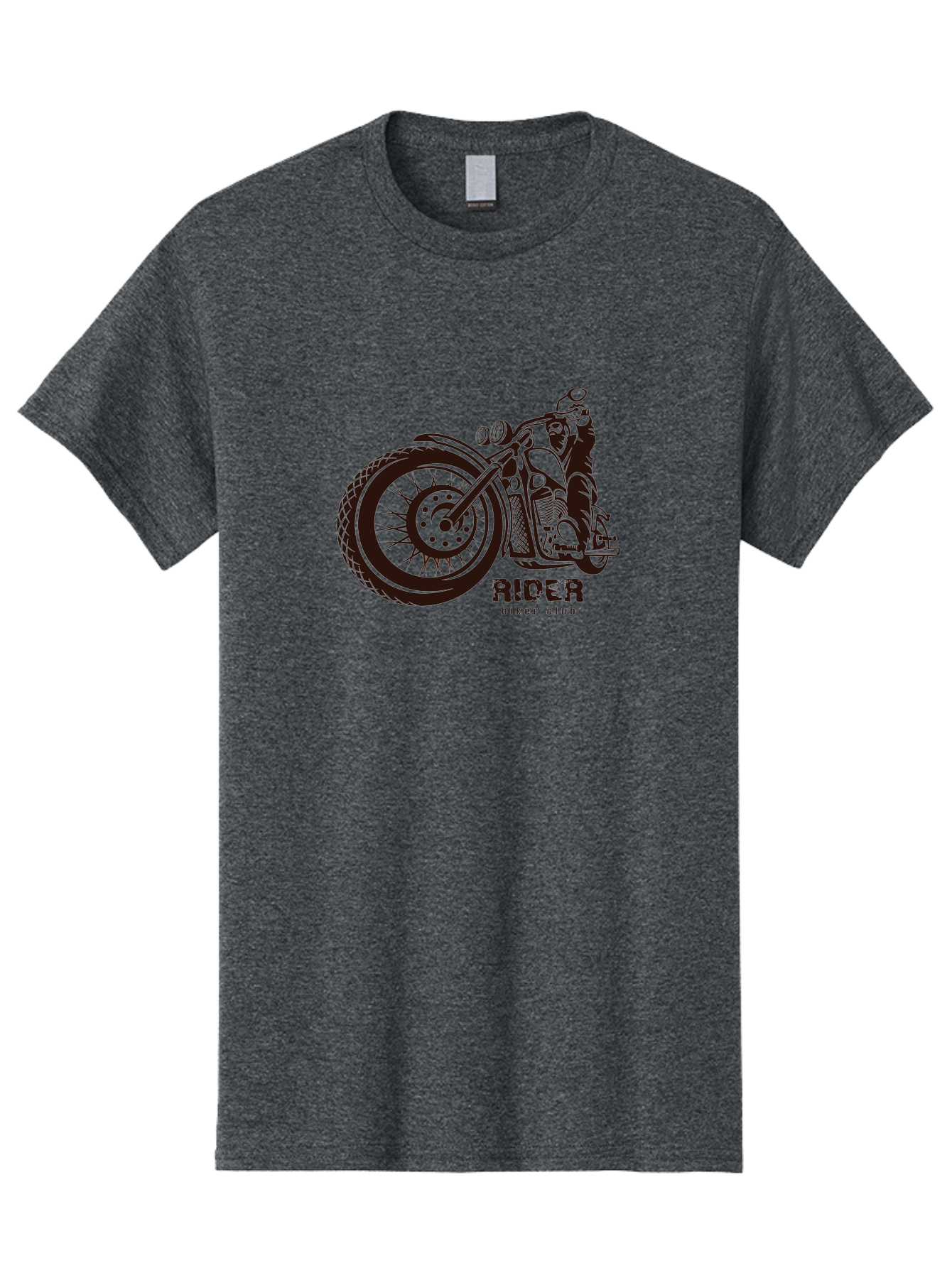 Rider-Biker-Club Men'S Graphic Tee, 100% Cotton, Comfortable Casual Summer Wear, Machine Washable, Motorcycle Club, Biker Culture, Vintage Bike, Rider Logo, Motorcycle Design, Biker Gang, Retro Motorcycle, Biker Apparel Aab645