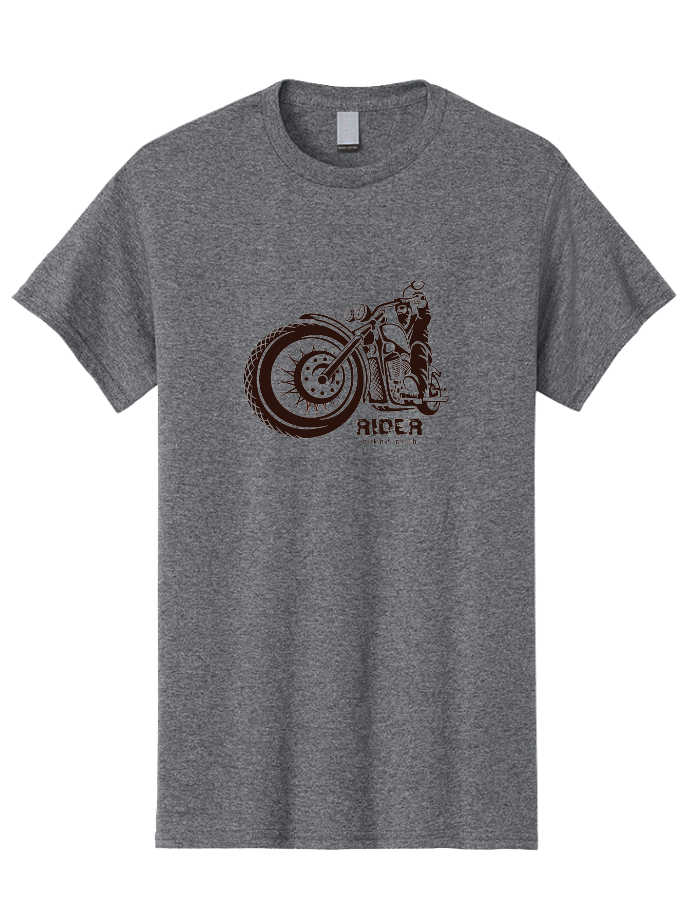 Rider-Biker-Club Men'S Graphic Tee, 100% Cotton, Comfortable Casual Summer Wear, Machine Washable, Motorcycle Club, Biker Culture, Vintage Bike, Rider Logo, Motorcycle Design, Biker Gang, Retro Motorcycle, Biker Apparel Aab645