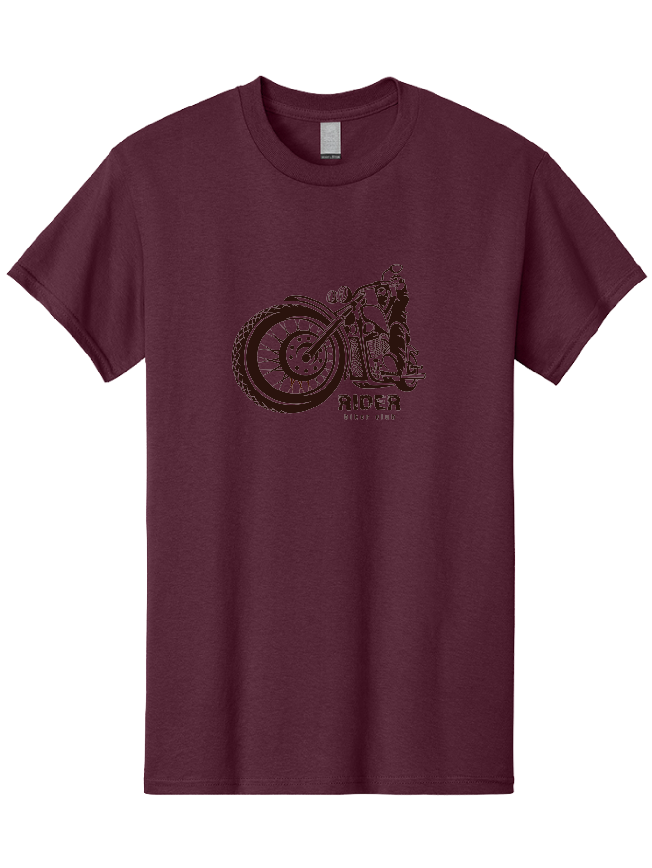 Rider-Biker-Club Men'S Graphic Tee, 100% Cotton, Comfortable Casual Summer Wear, Machine Washable, Motorcycle Club, Biker Culture, Vintage Bike, Rider Logo, Motorcycle Design, Biker Gang, Retro Motorcycle, Biker Apparel Aab645