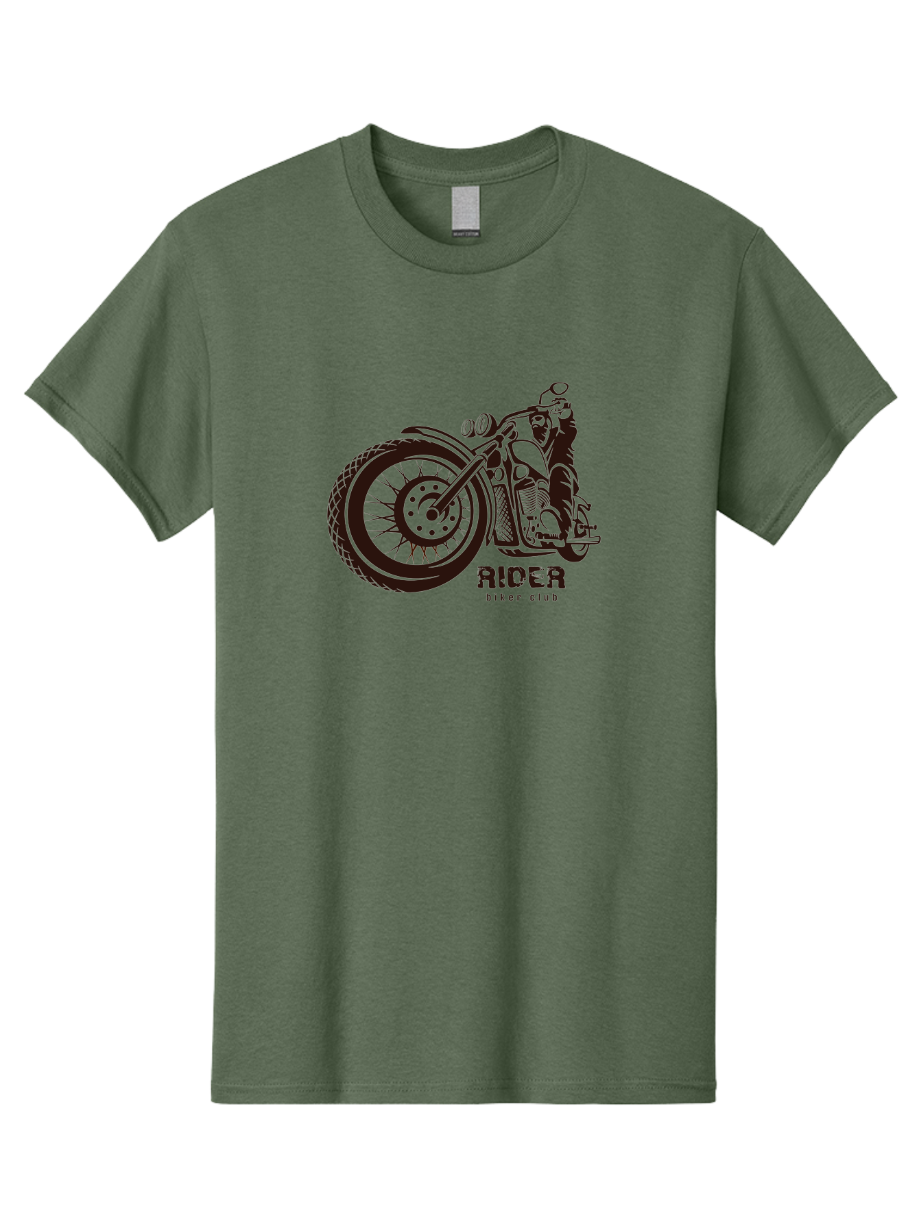 Rider-Biker-Club Men'S Graphic Tee, 100% Cotton, Comfortable Casual Summer Wear, Machine Washable, Motorcycle Club, Biker Culture, Vintage Bike, Rider Logo, Motorcycle Design, Biker Gang, Retro Motorcycle, Biker Apparel Aab645