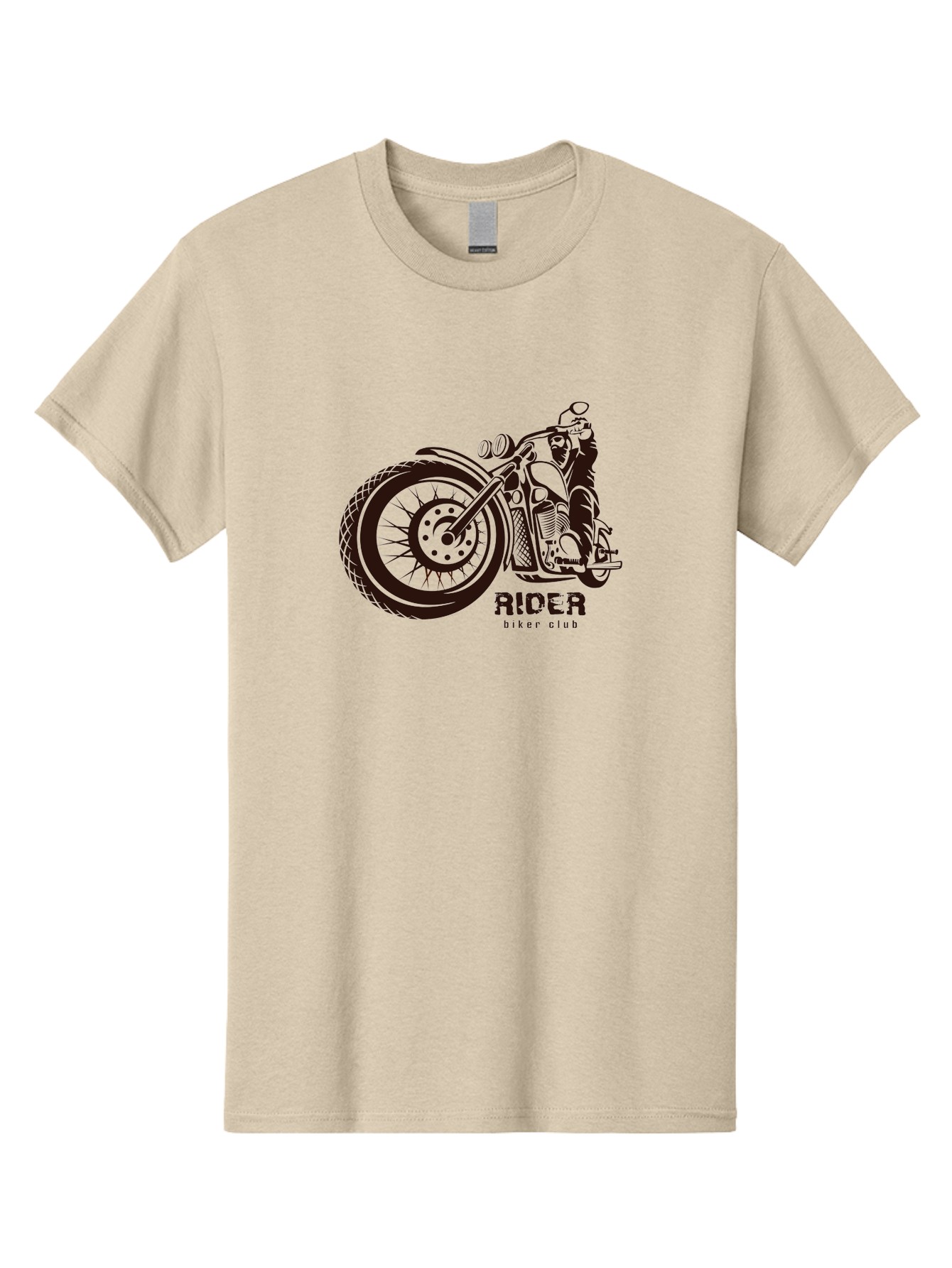 Rider-Biker-Club Men'S Graphic Tee, 100% Cotton, Comfortable Casual Summer Wear, Machine Washable, Motorcycle Club, Biker Culture, Vintage Bike, Rider Logo, Motorcycle Design, Biker Gang, Retro Motorcycle, Biker Apparel Aab645