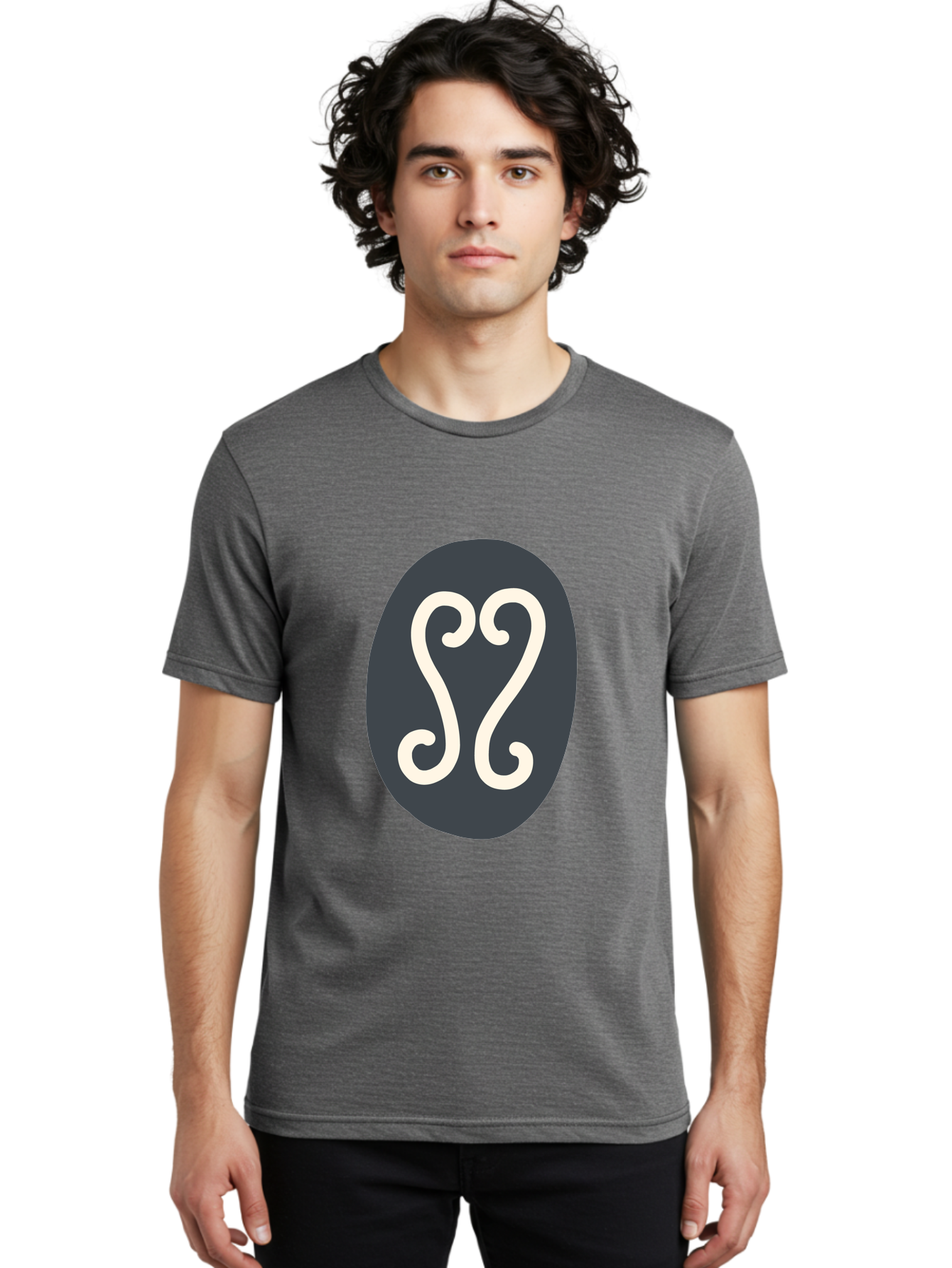 Cancer-Zodiac-Symbol Men'S Graphic Tee, 100% Cotton, Comfortable Casual Summer Wear, Machine Washable, Cancer Zodiac Sign, Astrology Symbol, Horoscope Icon, Simple Design, Minimalist Art, Esoteric Symbolism, Mystical Sign Aab677