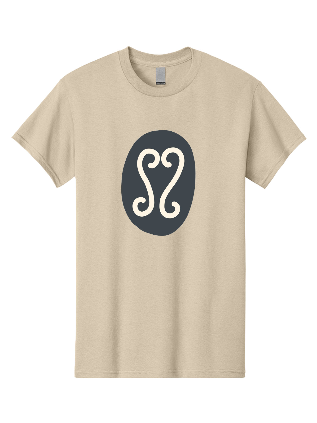 Cancer-Zodiac-Symbol Men'S Graphic Tee, 100% Cotton, Comfortable Casual Summer Wear, Machine Washable, Cancer Zodiac Sign, Astrology Symbol, Horoscope Icon, Simple Design, Minimalist Art, Esoteric Symbolism, Mystical Sign Aab677