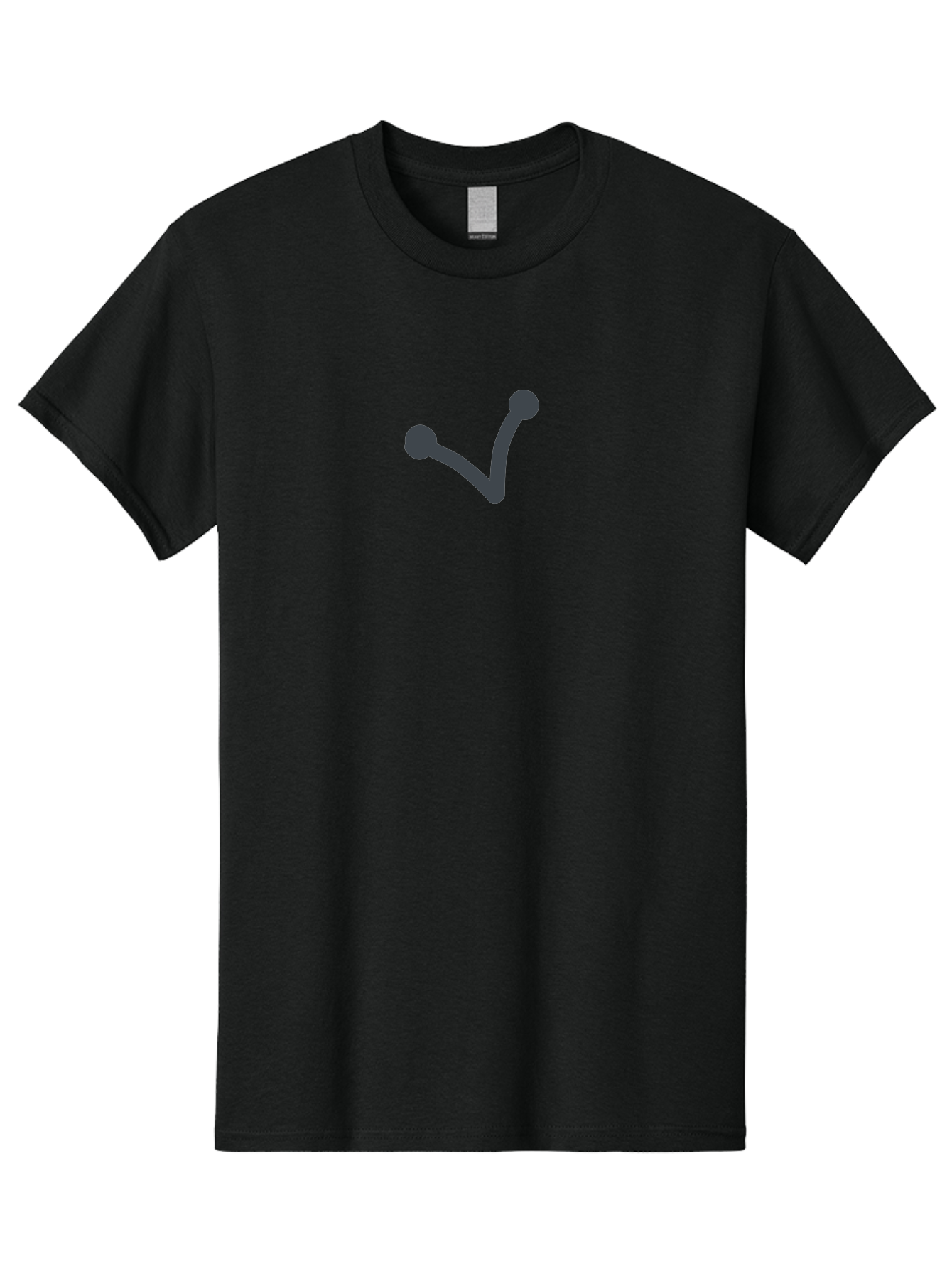 Checkmark Men'S Graphic Tee, 100% Cotton, Comfortable Casual Summer Wear, Machine Washable, Check Mark Symbol, Dark Gray Icon, Simple Design, Confirmation Sign, Approval Indicator, Validation Mark, Tick Symbol Aab679