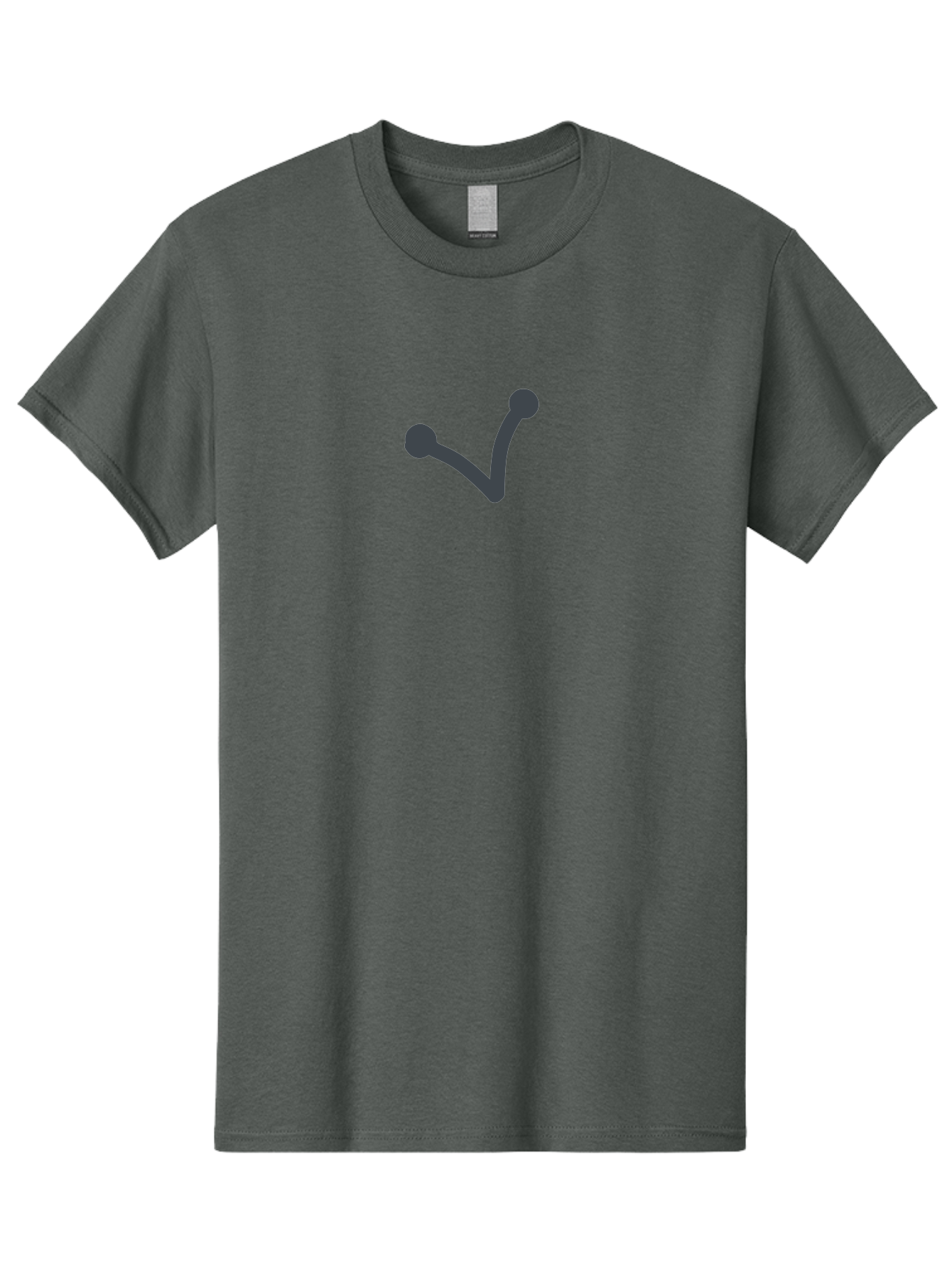 Checkmark Men'S Graphic Tee, 100% Cotton, Comfortable Casual Summer Wear, Machine Washable, Check Mark Symbol, Dark Gray Icon, Simple Design, Confirmation Sign, Approval Indicator, Validation Mark, Tick Symbol Aab679