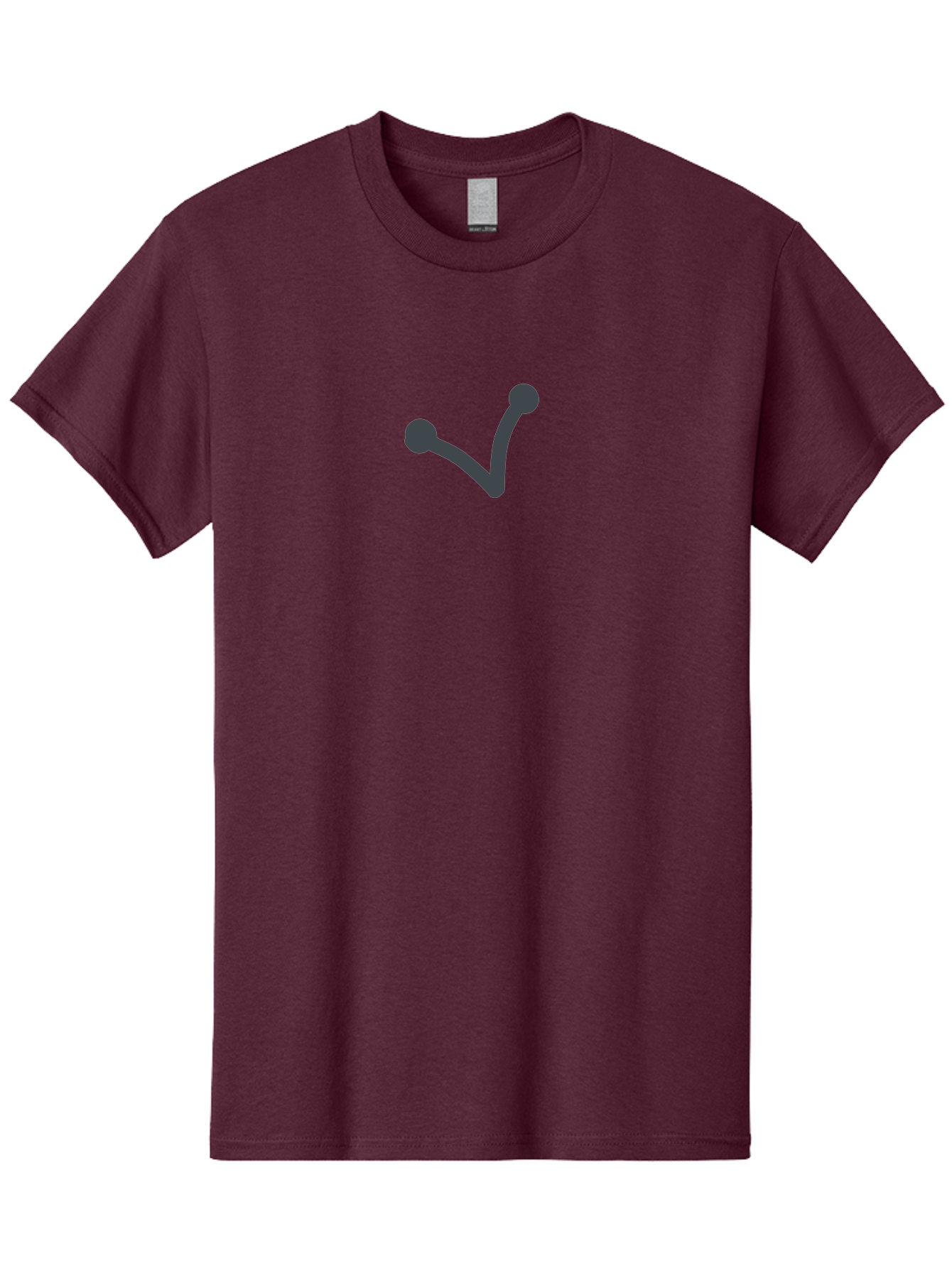 Checkmark Men'S Graphic Tee, 100% Cotton, Comfortable Casual Summer Wear, Machine Washable, Check Mark Symbol, Dark Gray Icon, Simple Design, Confirmation Sign, Approval Indicator, Validation Mark, Tick Symbol Aab679