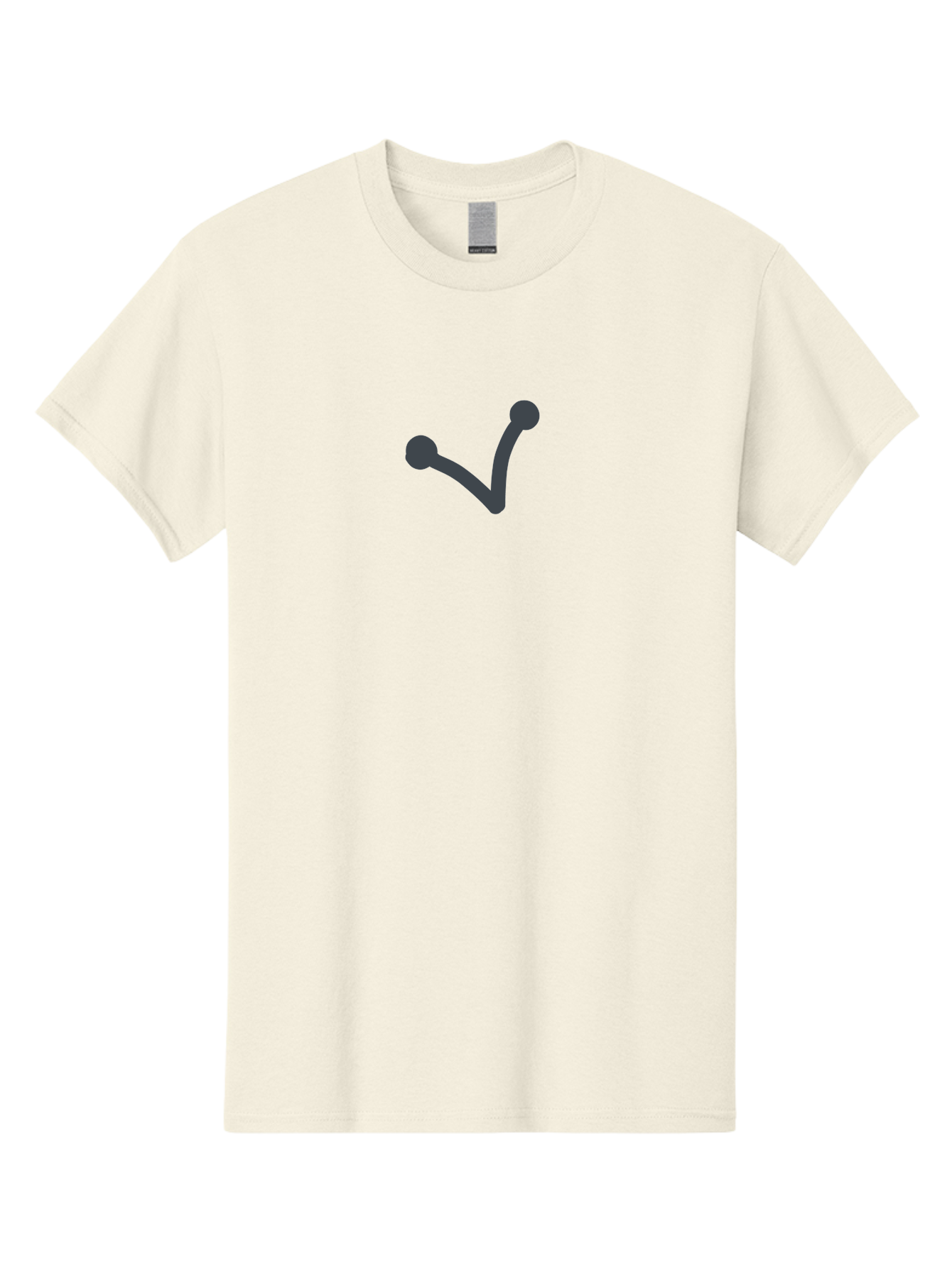 Checkmark Men'S Graphic Tee, 100% Cotton, Comfortable Casual Summer Wear, Machine Washable, Check Mark Symbol, Dark Gray Icon, Simple Design, Confirmation Sign, Approval Indicator, Validation Mark, Tick Symbol Aab679