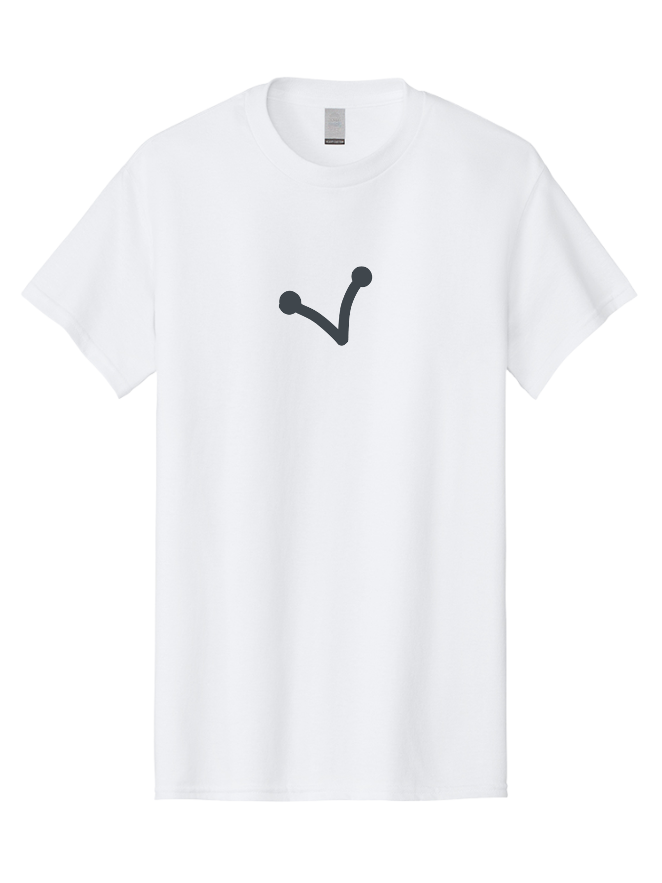 Checkmark Men'S Graphic Tee, 100% Cotton, Comfortable Casual Summer Wear, Machine Washable, Check Mark Symbol, Dark Gray Icon, Simple Design, Confirmation Sign, Approval Indicator, Validation Mark, Tick Symbol Aab679