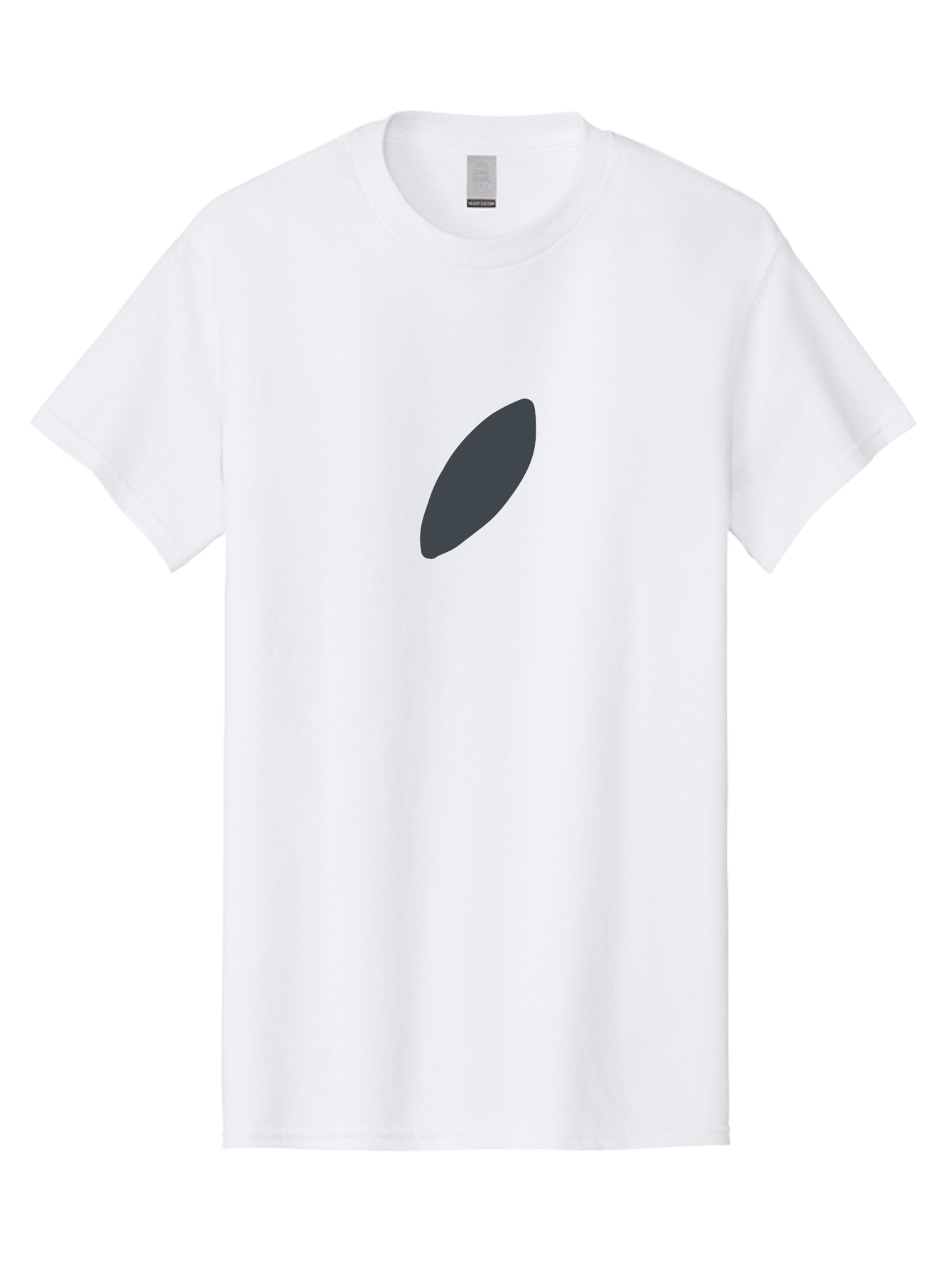 Dark-Gray-Ellipse Men'S Graphic Tee, 100% Cotton, Comfortable Casual Summer Wear, Machine Washable, Dark Gray Oval, Simple Design, Minimalist Shape, Abstract Art, Modern Graphic, Sleek Silhouette, Geometric Form Aab688