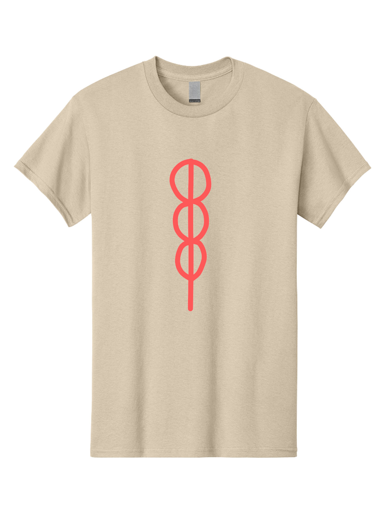 Eight-Symbol Men'S Graphic Tee, 100% Cotton, Comfortable Casual Summer Wear, Machine Washable, Psychedelic Symbol, Infinity Symbol, Number 8, Spiral Pattern, Abstract Design, Geometric Shape, Symbolic Art, Retro Aesthetic, Modern Graphic Aab696