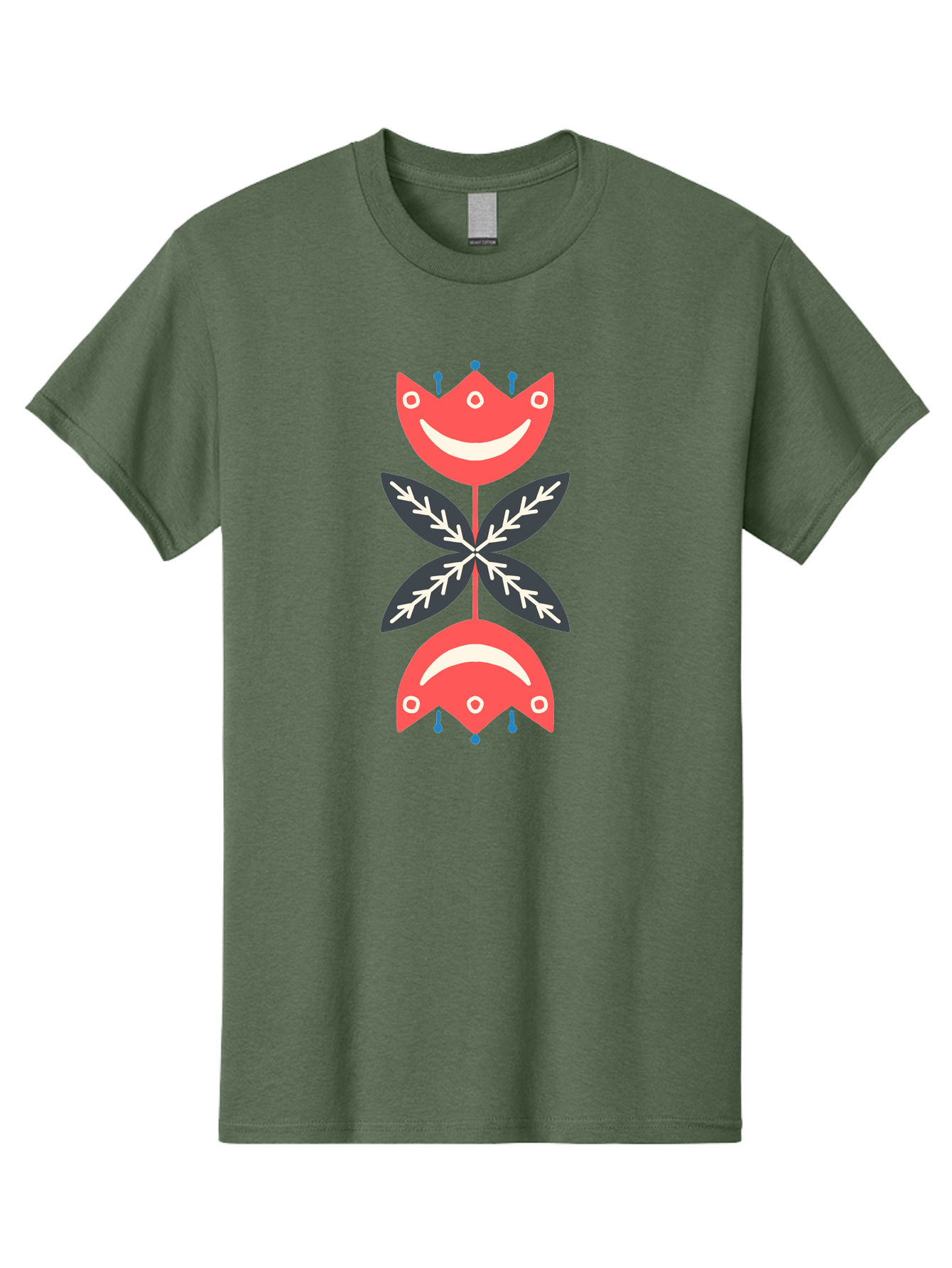 Flower-Face Men'S Graphic Tee, 100% Cotton, Comfortable Casual Summer Wear, Machine Washable, Red Smiley Faces, Playful Flowers, Cartoon Characters, Happy Emotions, Floral Designs, Whimsical Art, Cute Illustrations Aab729