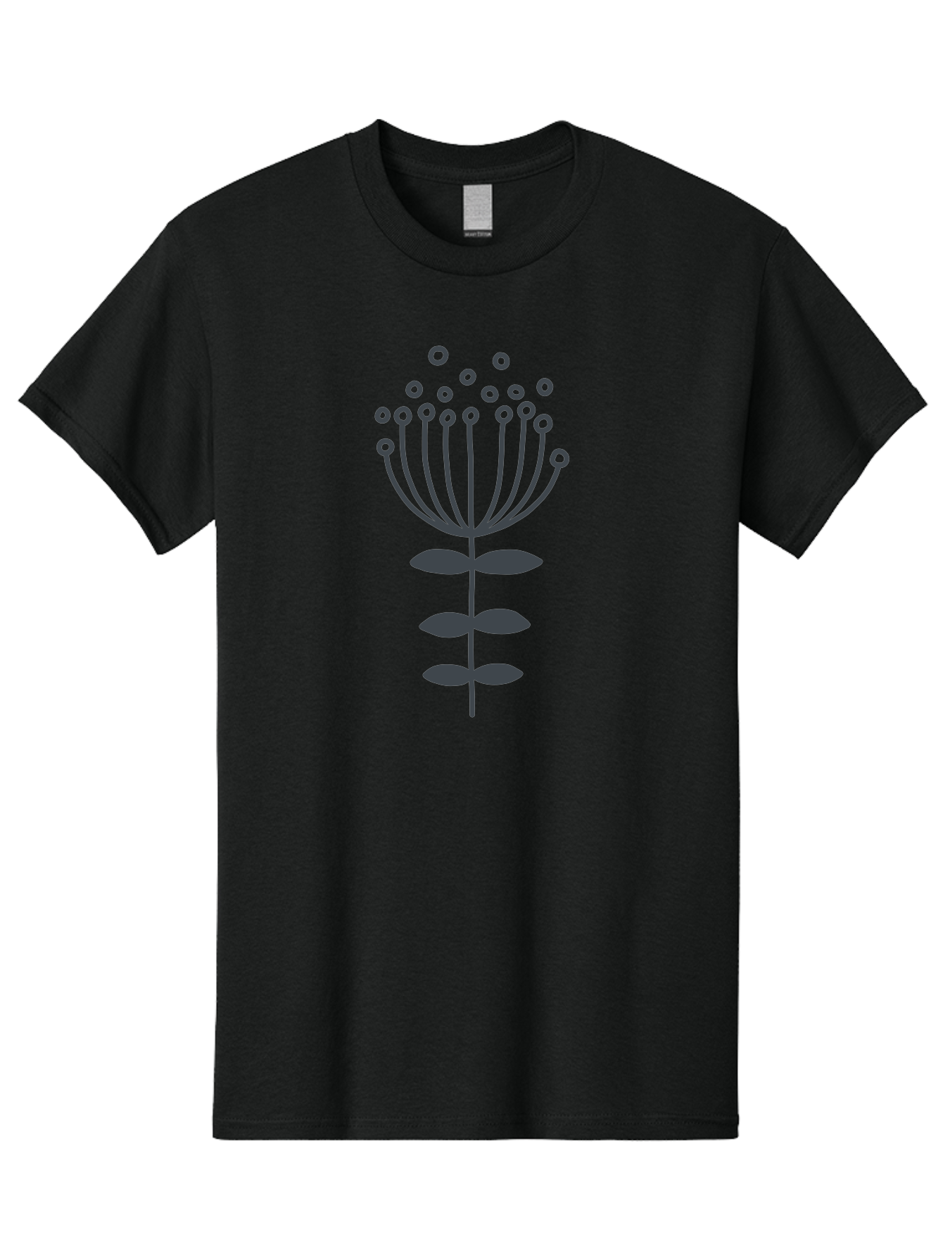 Flower-Illustration-1 Men'S Graphic Tee, 100% Cotton, Comfortable Casual Summer Wear, Machine Washable, Simple Flower Design, Minimalist Graphic, Floral Pattern, Modern Illustration, Botanical Art, Stylized Bloom Aab733
