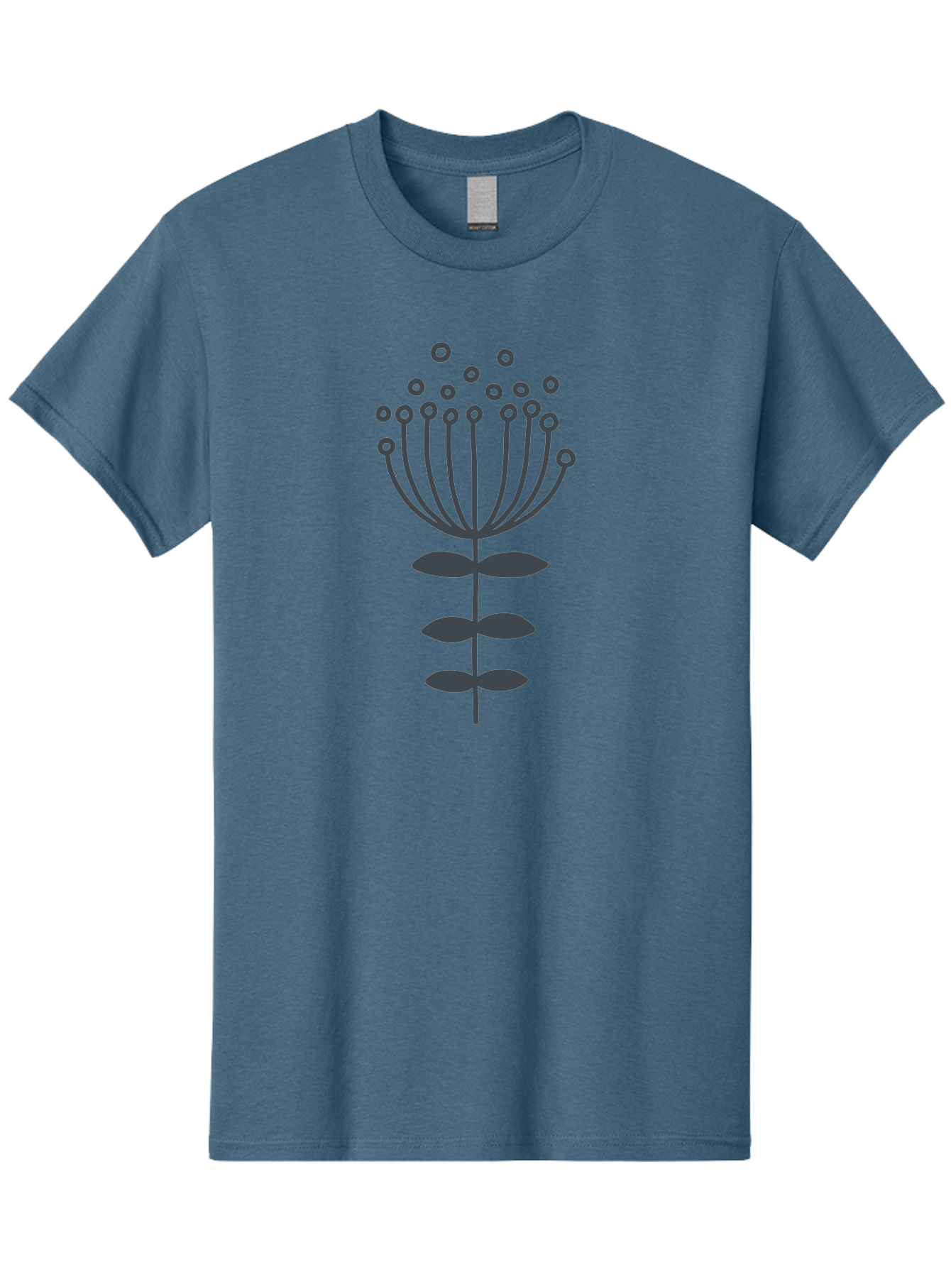Flower-Illustration-1 Men'S Graphic Tee, 100% Cotton, Comfortable Casual Summer Wear, Machine Washable, Simple Flower Design, Minimalist Graphic, Floral Pattern, Modern Illustration, Botanical Art, Stylized Bloom Aab733