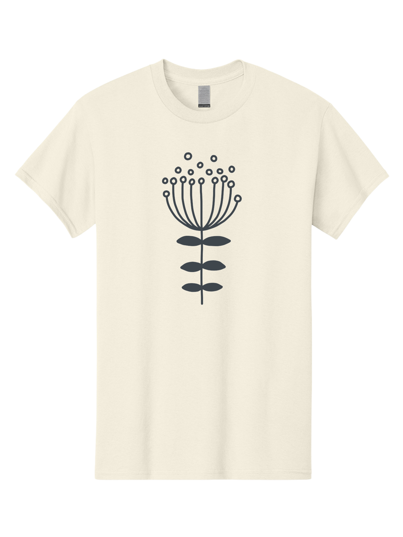Flower-Illustration-1 Men'S Graphic Tee, 100% Cotton, Comfortable Casual Summer Wear, Machine Washable, Simple Flower Design, Minimalist Graphic, Floral Pattern, Modern Illustration, Botanical Art, Stylized Bloom Aab733