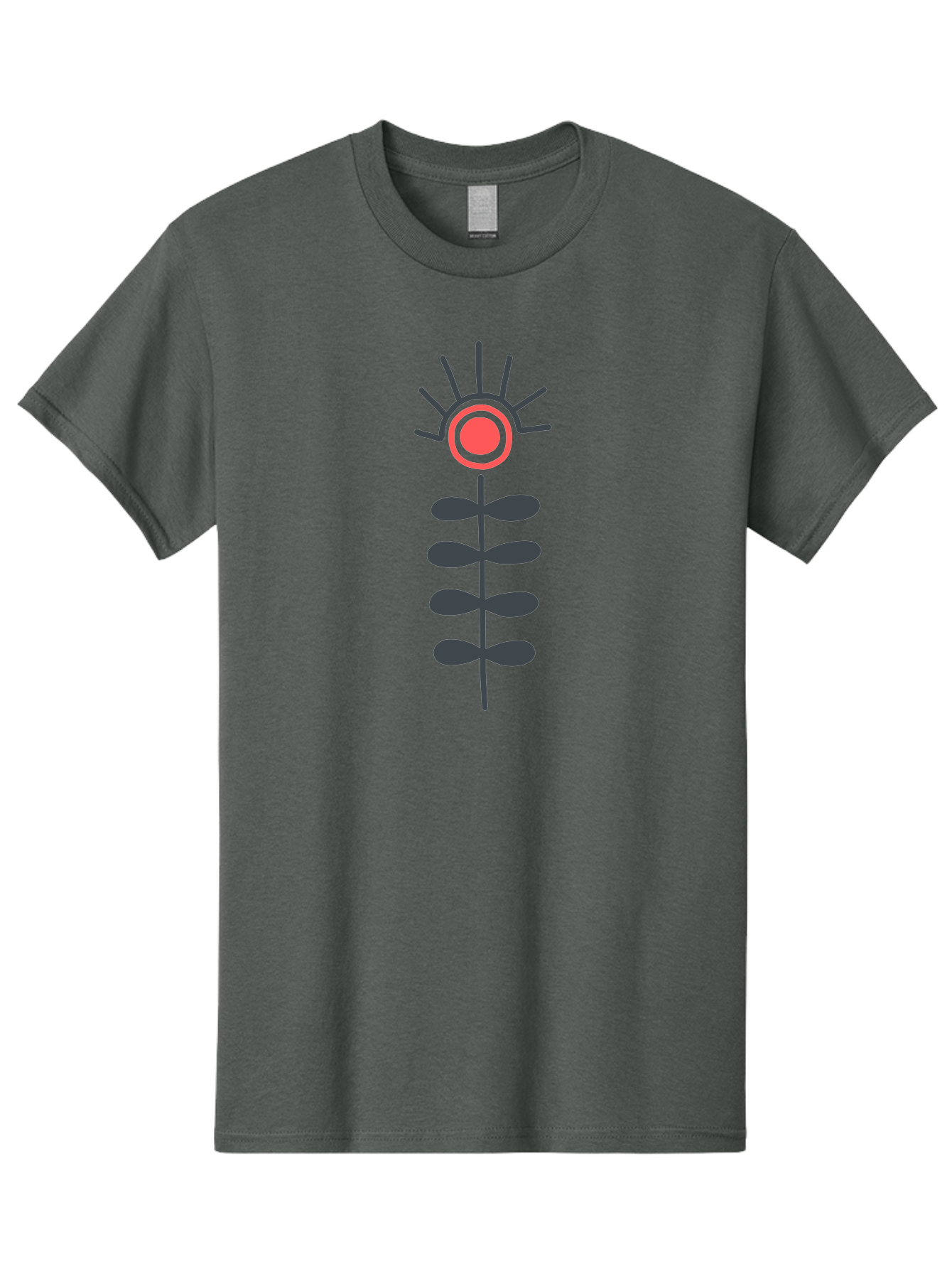 Flower Men'S Graphic Tee, 100% Cotton, Comfortable Casual Summer Wear, Machine Washable, Simple Flower Design, Minimalist Art, Floral Illustration, Graphic Icon, Modern Botanical, Stylized Bloom, Simple Shapes Aab742
