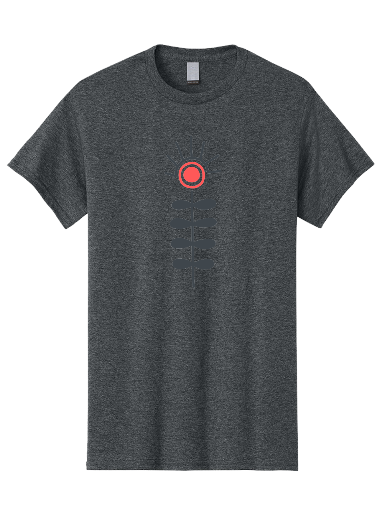 Flower Men'S Graphic Tee, 100% Cotton, Comfortable Casual Summer Wear, Machine Washable, Simple Flower Design, Minimalist Art, Floral Illustration, Graphic Icon, Modern Botanical, Stylized Bloom, Simple Shapes Aab742