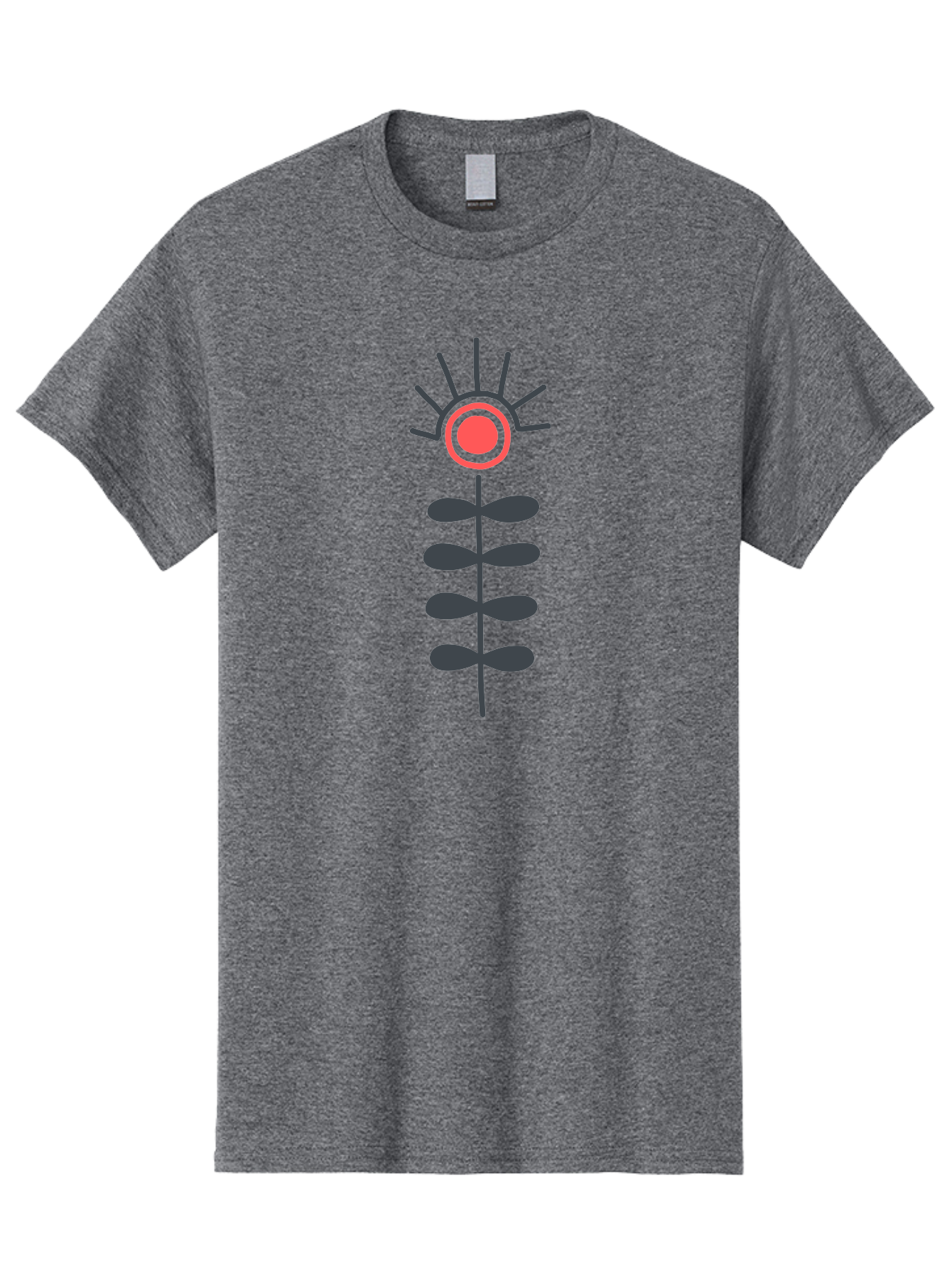 Flower Men'S Graphic Tee, 100% Cotton, Comfortable Casual Summer Wear, Machine Washable, Simple Flower Design, Minimalist Art, Floral Illustration, Graphic Icon, Modern Botanical, Stylized Bloom, Simple Shapes Aab742