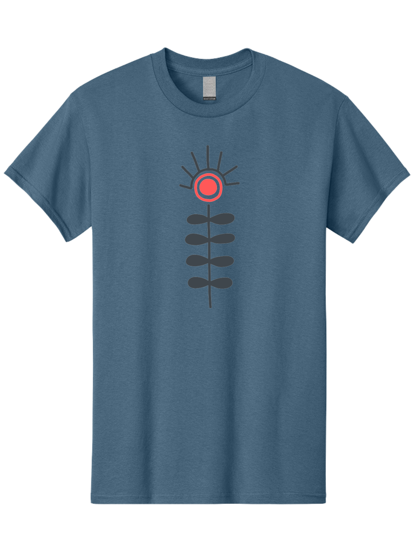 Flower Men'S Graphic Tee, 100% Cotton, Comfortable Casual Summer Wear, Machine Washable, Simple Flower Design, Minimalist Art, Floral Illustration, Graphic Icon, Modern Botanical, Stylized Bloom, Simple Shapes Aab742