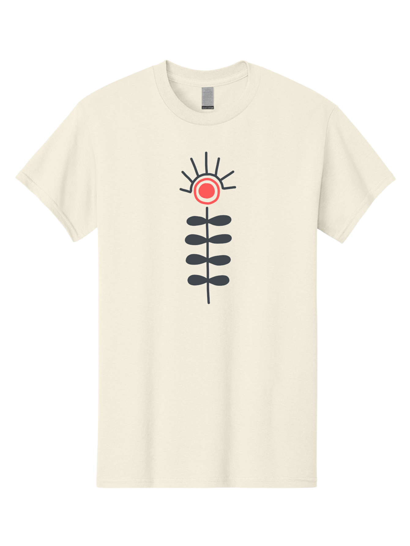Flower Men'S Graphic Tee, 100% Cotton, Comfortable Casual Summer Wear, Machine Washable, Simple Flower Design, Minimalist Art, Floral Illustration, Graphic Icon, Modern Botanical, Stylized Bloom, Simple Shapes Aab742