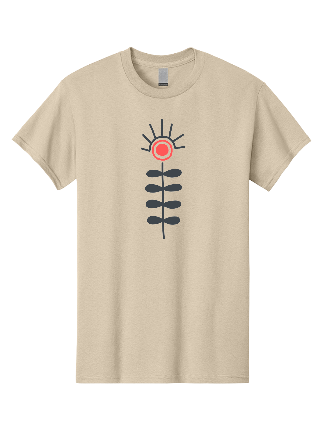 Flower Men'S Graphic Tee, 100% Cotton, Comfortable Casual Summer Wear, Machine Washable, Simple Flower Design, Minimalist Art, Floral Illustration, Graphic Icon, Modern Botanical, Stylized Bloom, Simple Shapes Aab742