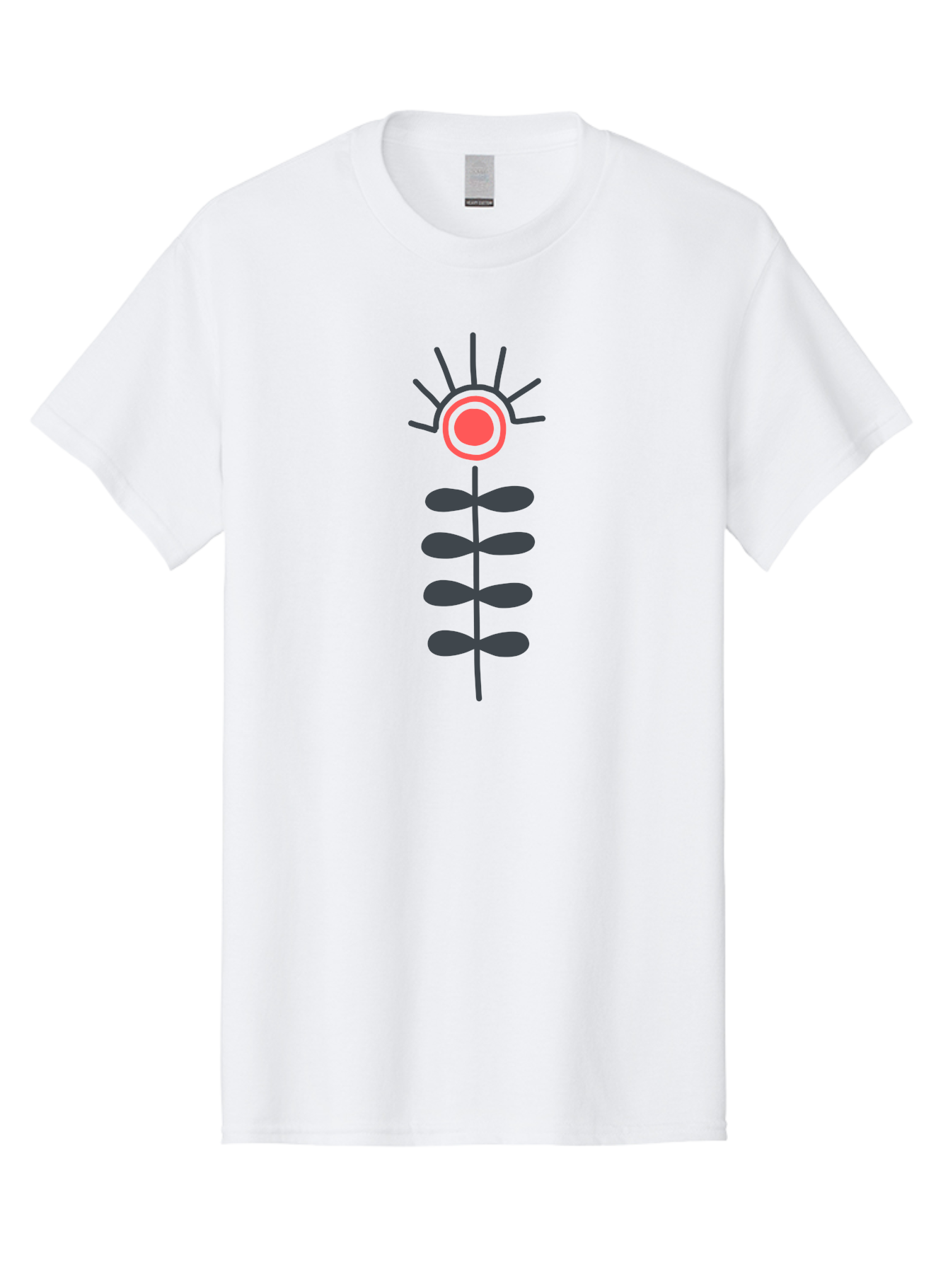 Flower Men'S Graphic Tee, 100% Cotton, Comfortable Casual Summer Wear, Machine Washable, Simple Flower Design, Minimalist Art, Floral Illustration, Graphic Icon, Modern Botanical, Stylized Bloom, Simple Shapes Aab742