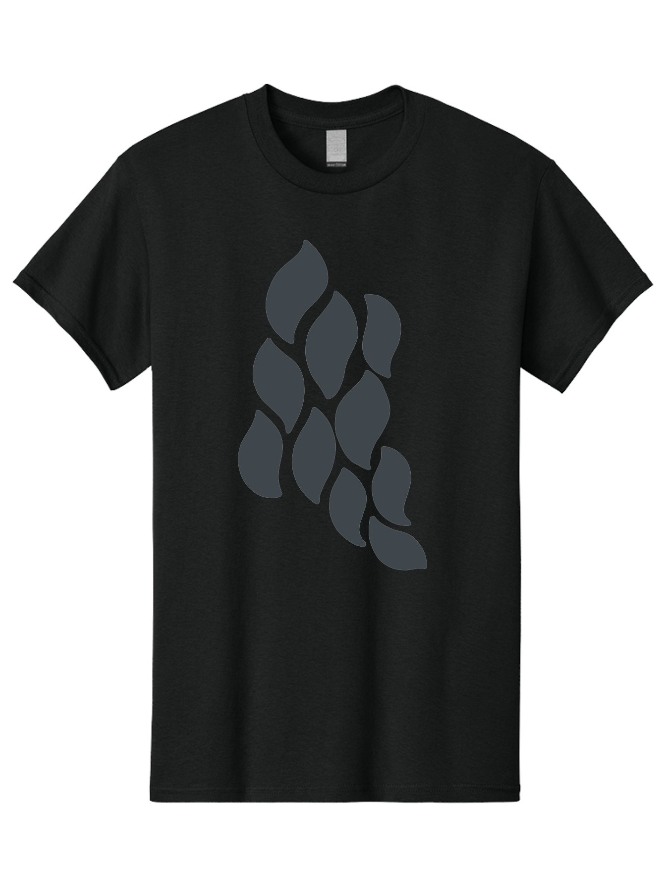Hops Men'S Graphic Tee, 100% Cotton, Comfortable Casual Summer Wear, Machine Washable, Hop Plant, Beer Ingredient, Brewing Process, Dark Silhouette, Neon Green Background, Leaves, Craft Beer, Hop Flowers Aab756