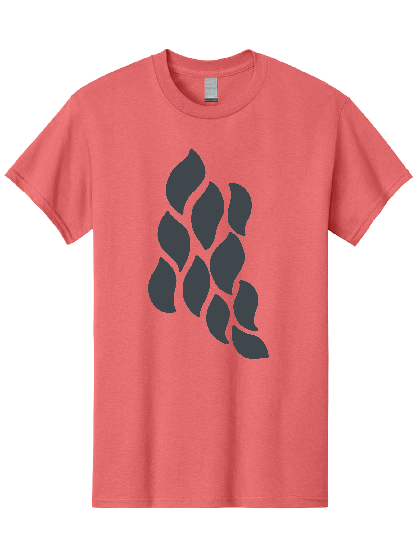 Hops Men'S Graphic Tee, 100% Cotton, Comfortable Casual Summer Wear, Machine Washable, Hop Plant, Beer Ingredient, Brewing Process, Dark Silhouette, Neon Green Background, Leaves, Craft Beer, Hop Flowers Aab756
