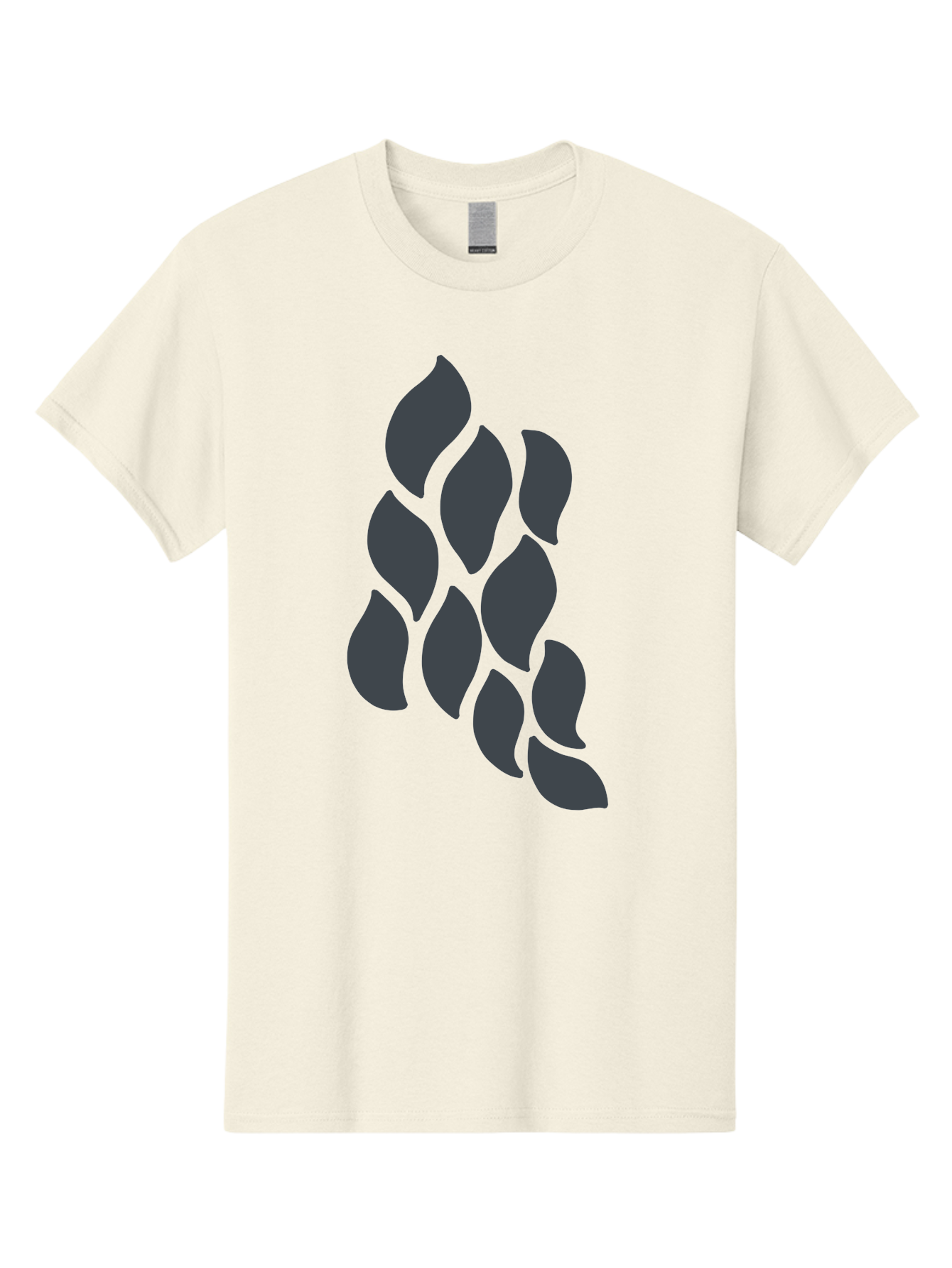 Hops Men'S Graphic Tee, 100% Cotton, Comfortable Casual Summer Wear, Machine Washable, Hop Plant, Beer Ingredient, Brewing Process, Dark Silhouette, Neon Green Background, Leaves, Craft Beer, Hop Flowers Aab756